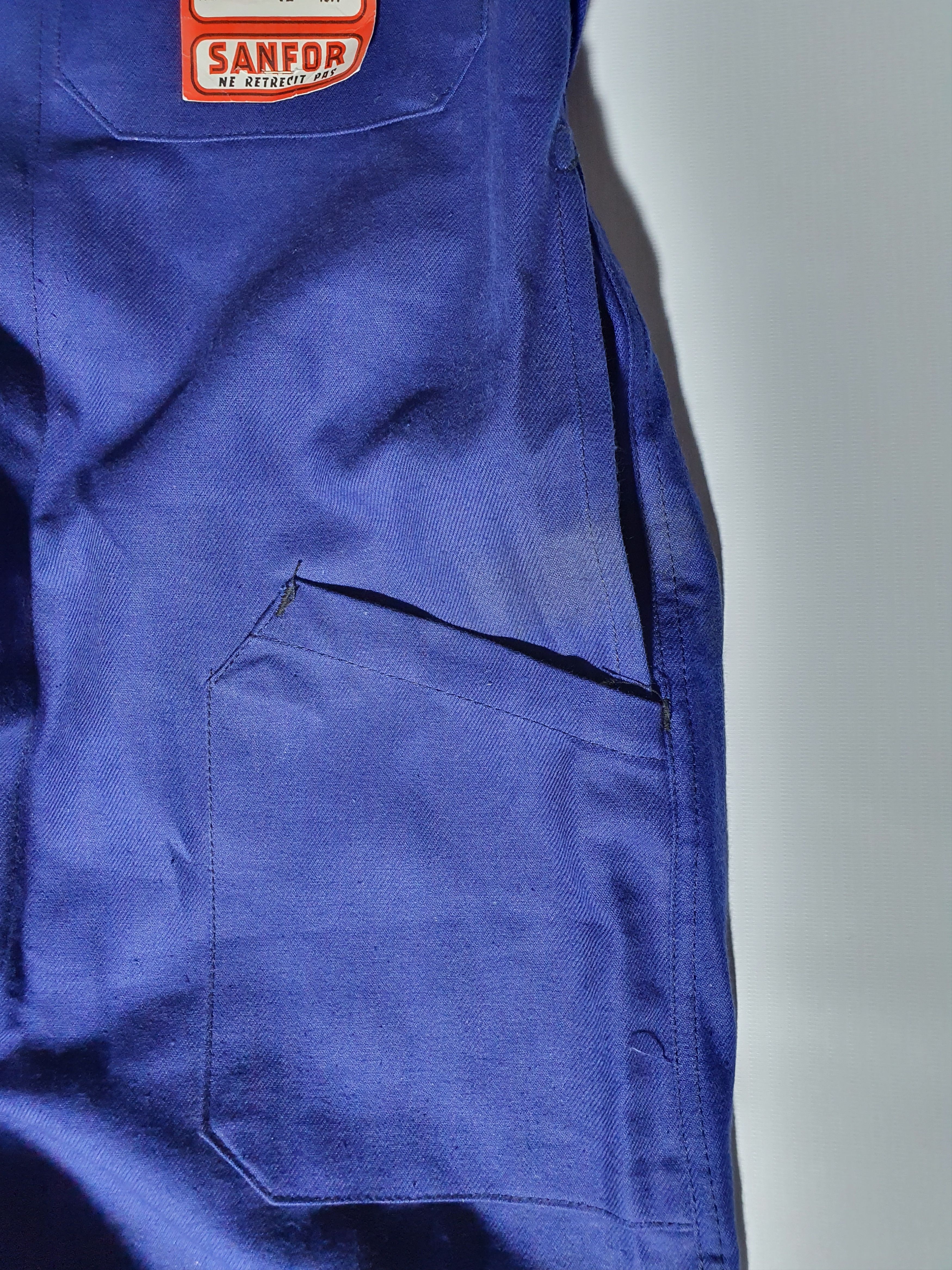 Le Laboureur × Vetra × Vintage Vintage 60s Sanfor Le Mineur Worker Overalls Jumpsuits Size US 31 - 9 Thumbnail