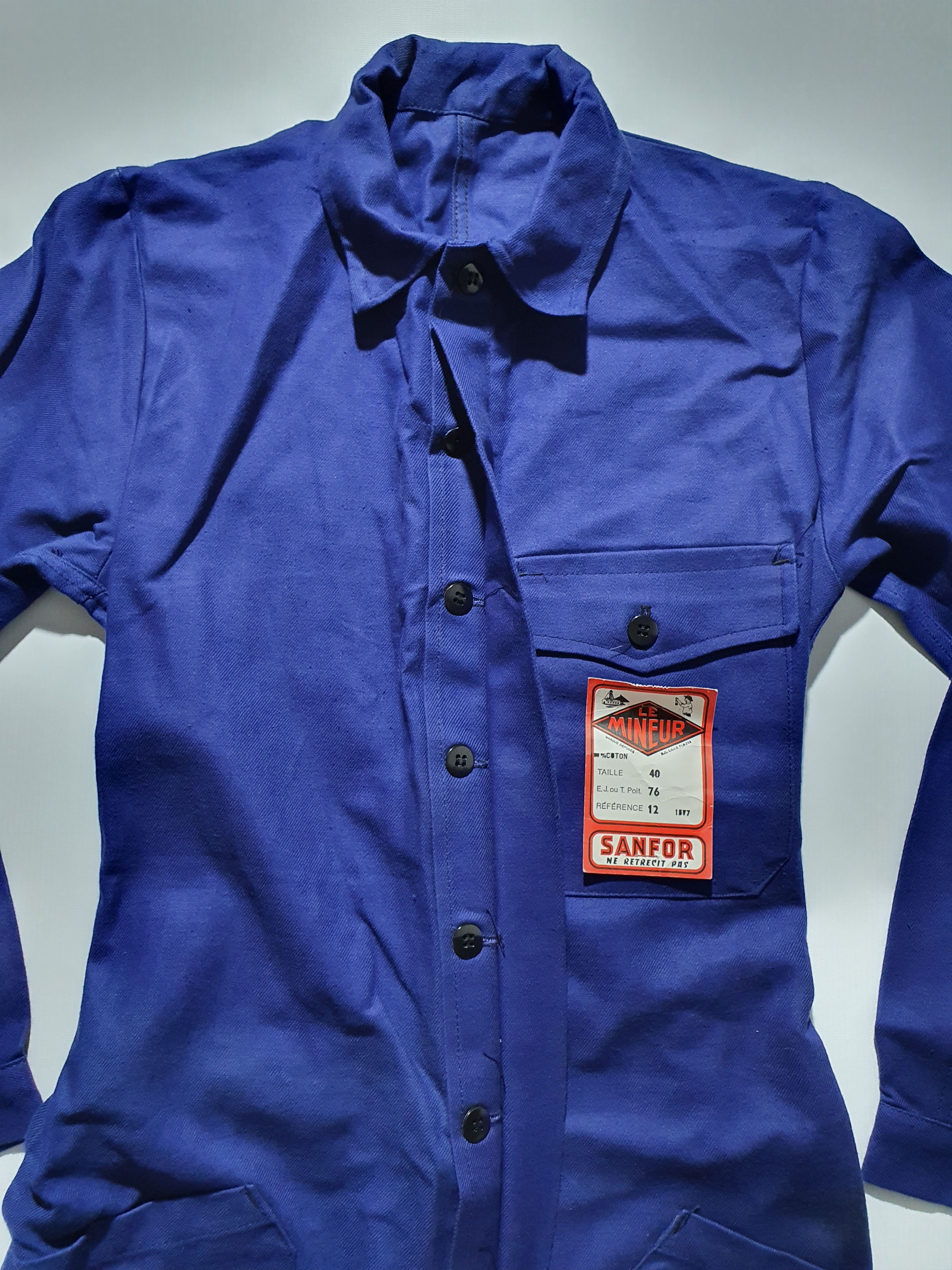Le Laboureur × Vetra × Vintage Vintage 60s Sanfor Le Mineur Worker Overalls Jumpsuits Size US 31 - 5 Thumbnail