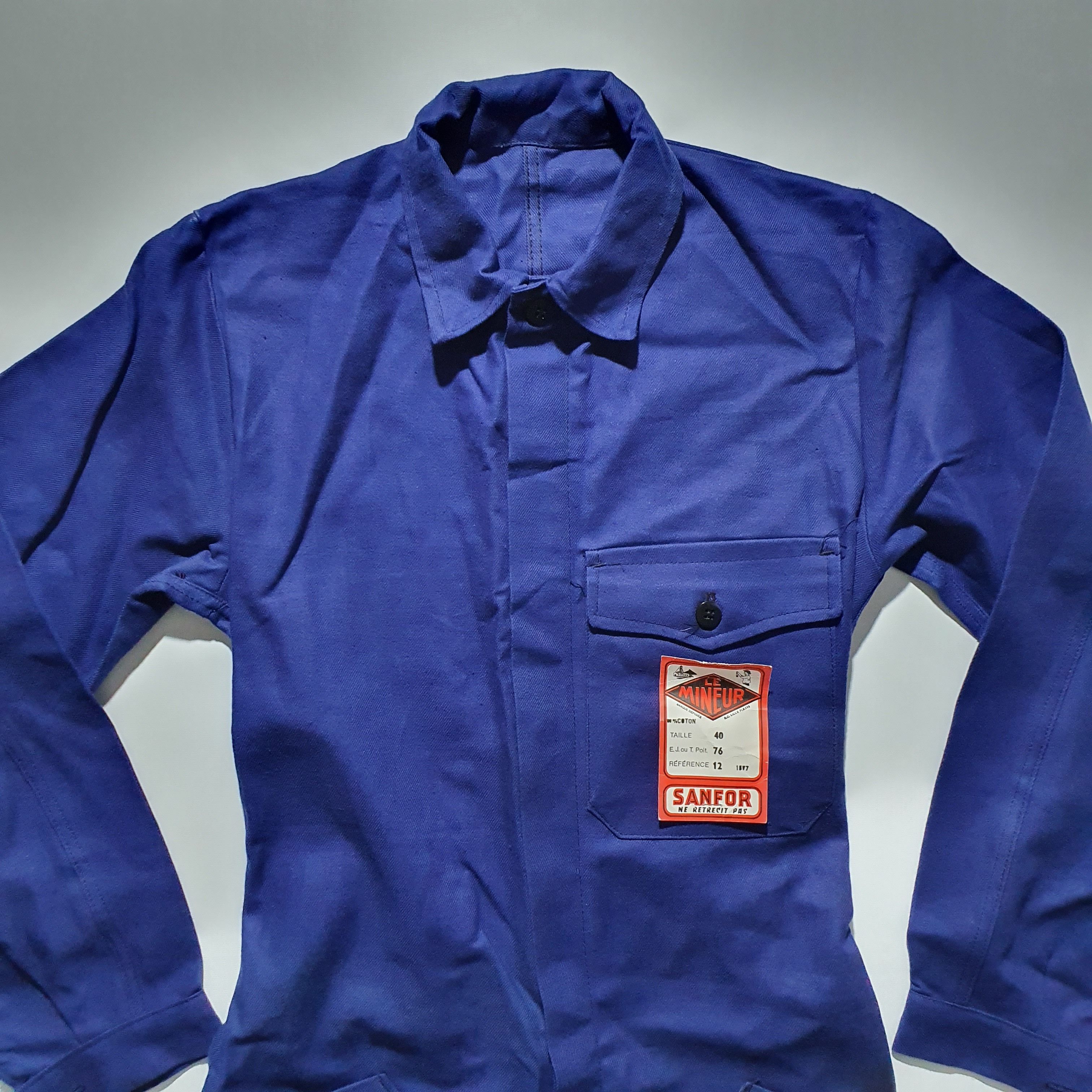 Le Laboureur × Vetra × Vintage Vintage 60s Sanfor Le Mineur Worker Overalls Jumpsuits Size US 31 - 7 Thumbnail