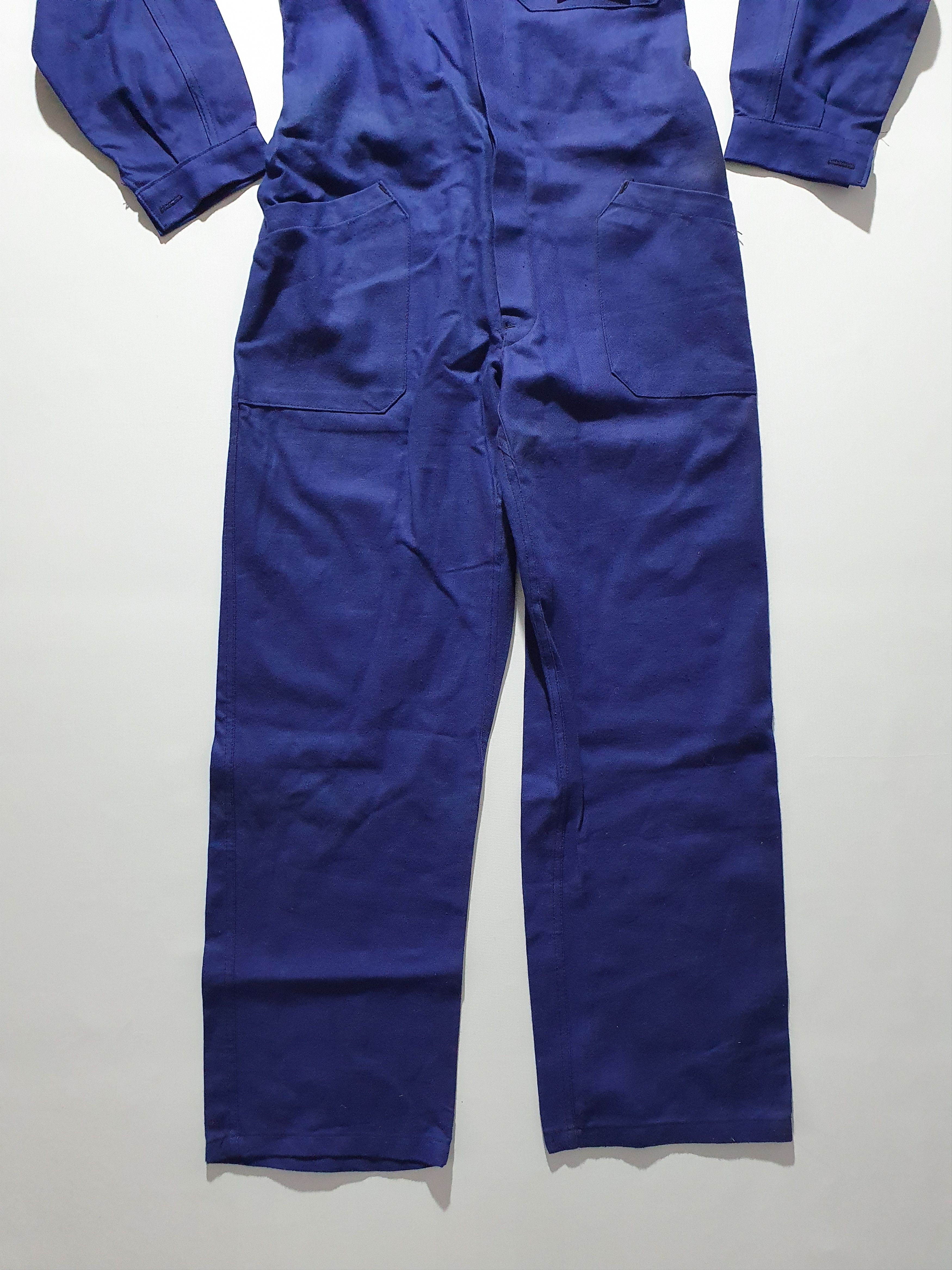 Le Laboureur × Vetra × Vintage Vintage 60s Sanfor Le Mineur Worker Overalls Jumpsuits Size US 31 - 4 Thumbnail