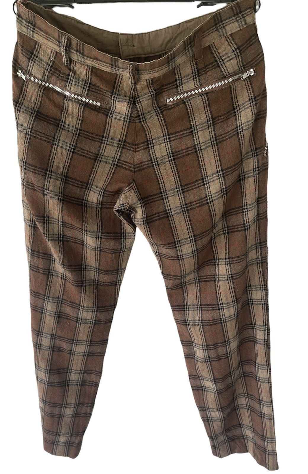 Beams Plus BEAMS ZIPPER PANTS WOOL CHECK JAPAN Size US 32 / EU 48 - 2 Thumbnail