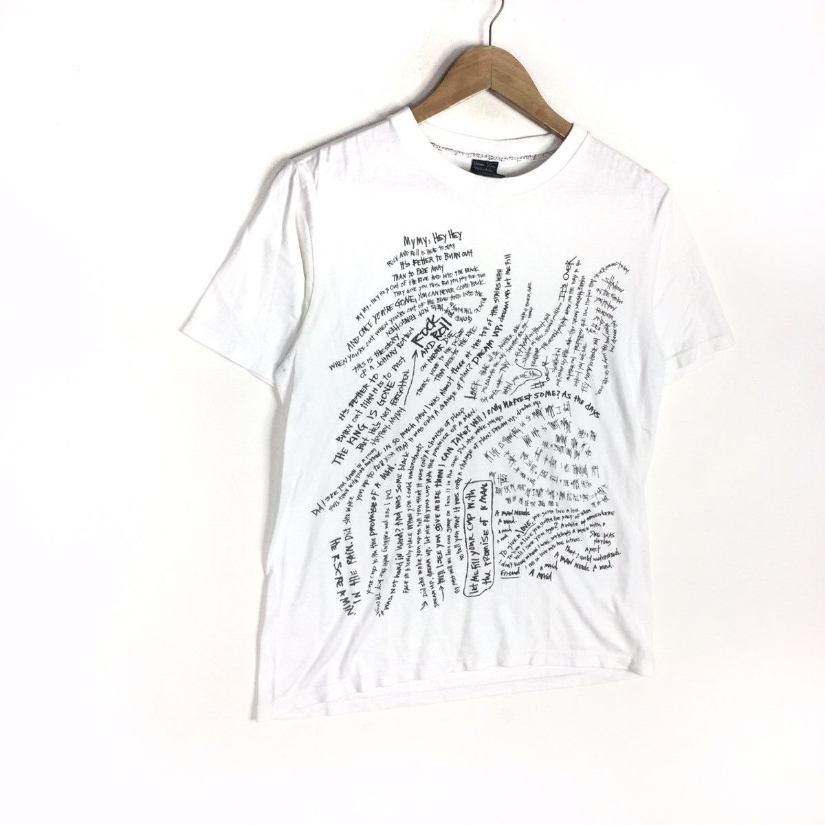 Number (N)ine VINTAGE NUMBER (N)INE For NEIL YOUNG MY MY HEY HEY T-SHIRT Size US M / EU 48-50 / 2 - 3 Thumbnail
