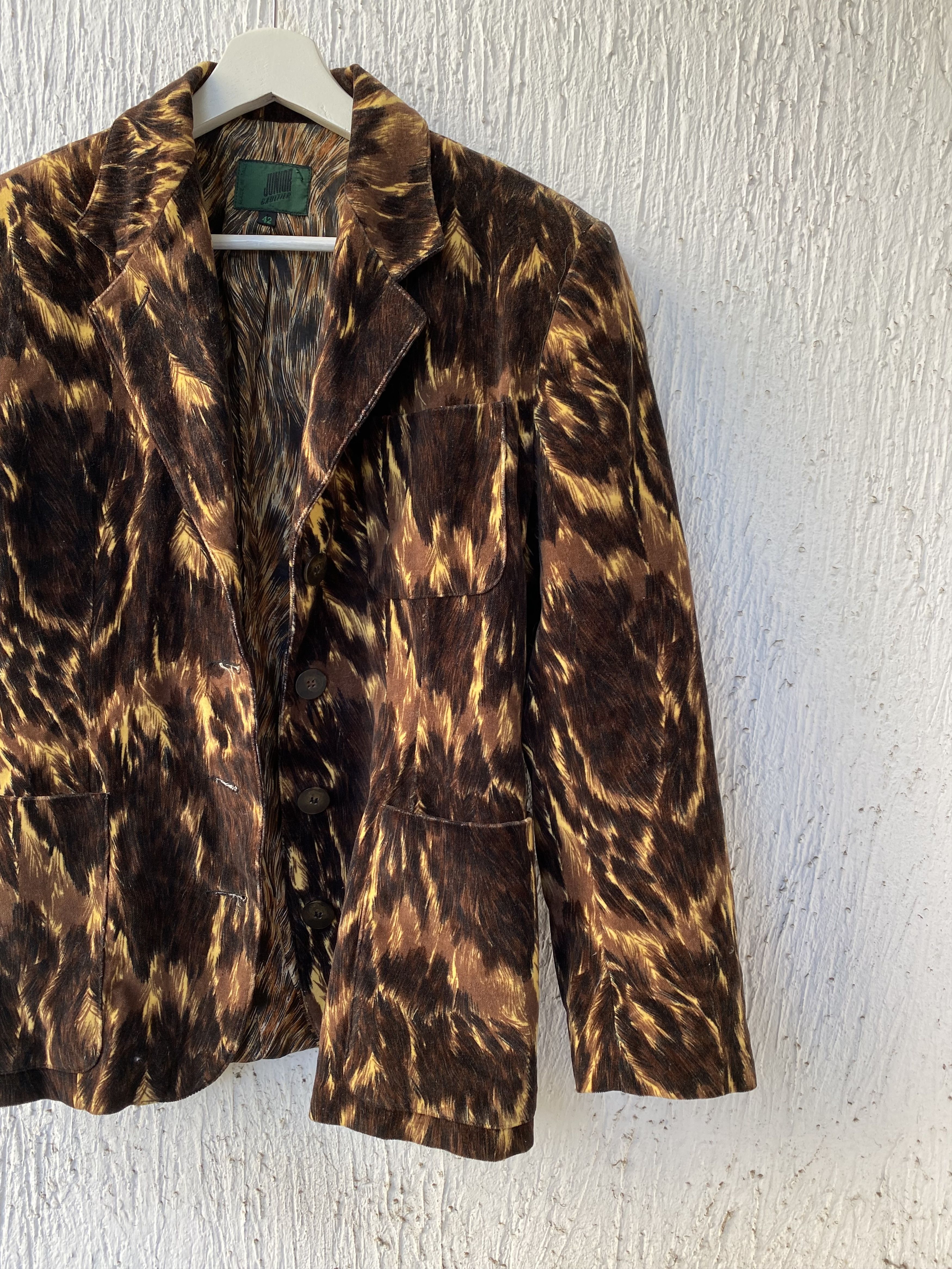 Jean Paul Gaultier printed velvet blazer Size US S / EU 44-46 / 1 - 2 Thumbnail