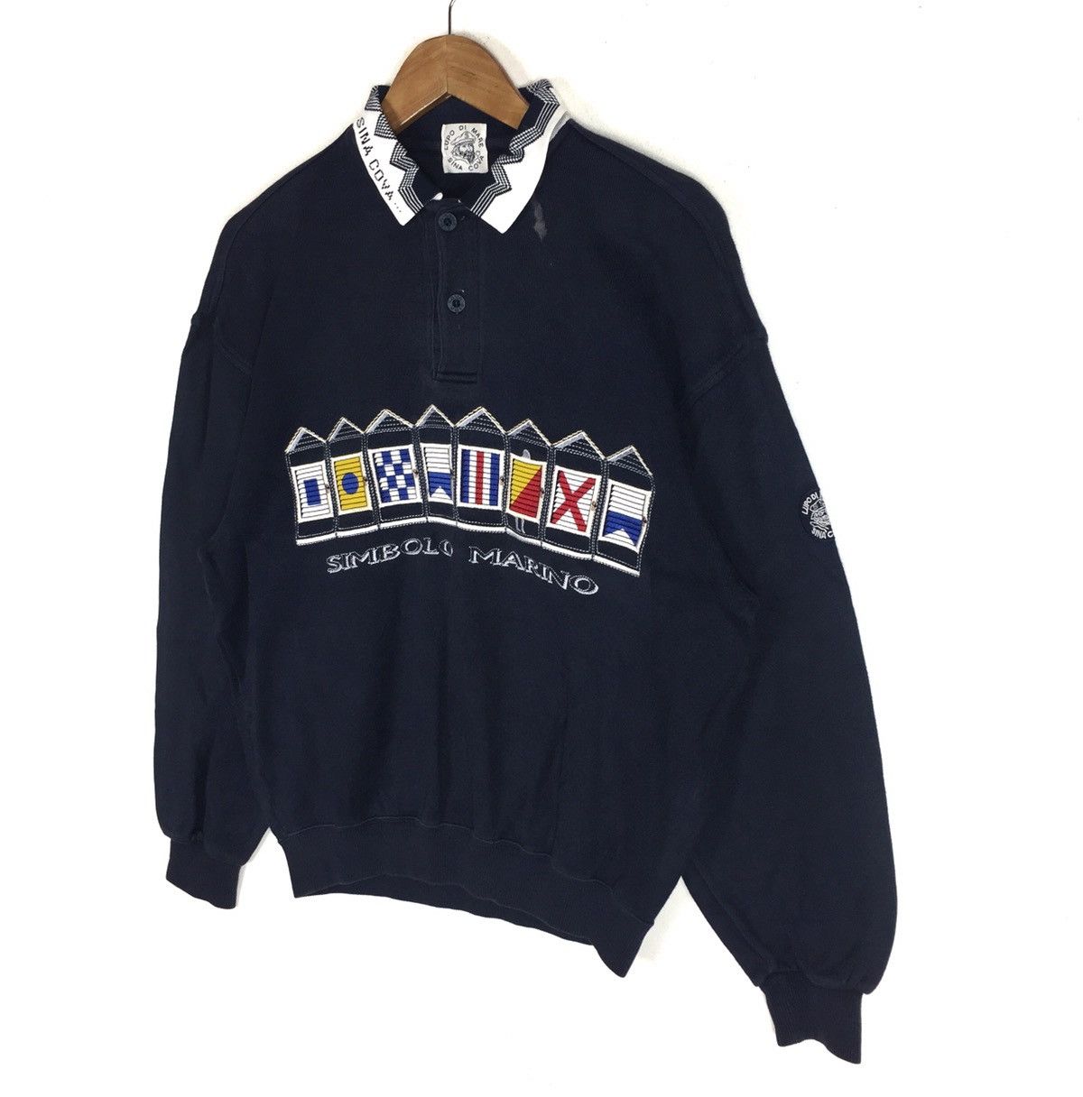 Vintage VINTAGE SINA COVA LUPO DI MARE FRANCE PARIS SWEATSHIRT Size US M / EU 48-50 / 2 - 2 Thumbnail