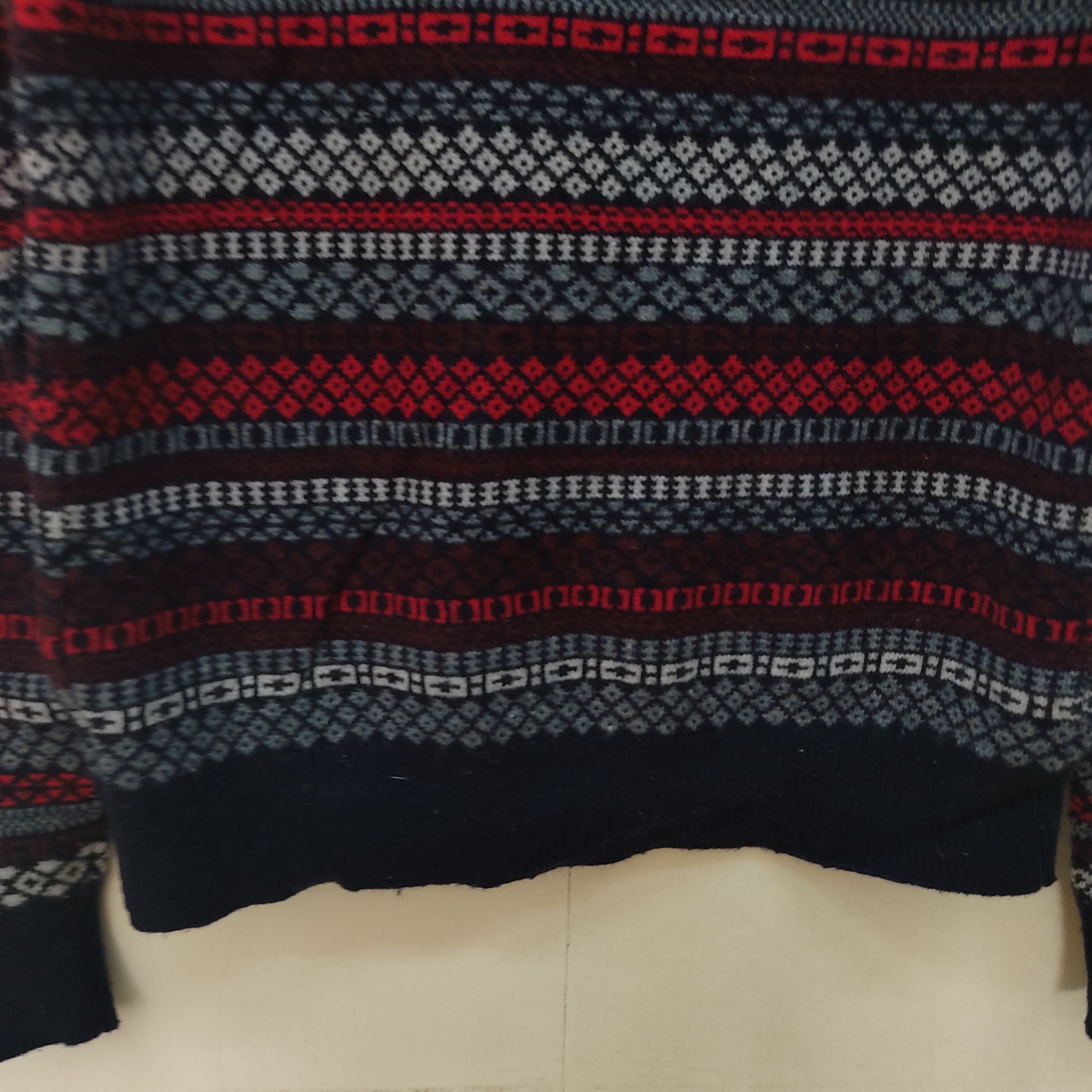 Gap × Japanese Brand Lambwool Gap Stripe Navajo Knitwear Jumper Size US M / EU 48-50 / 2 - 12 Thumbnail