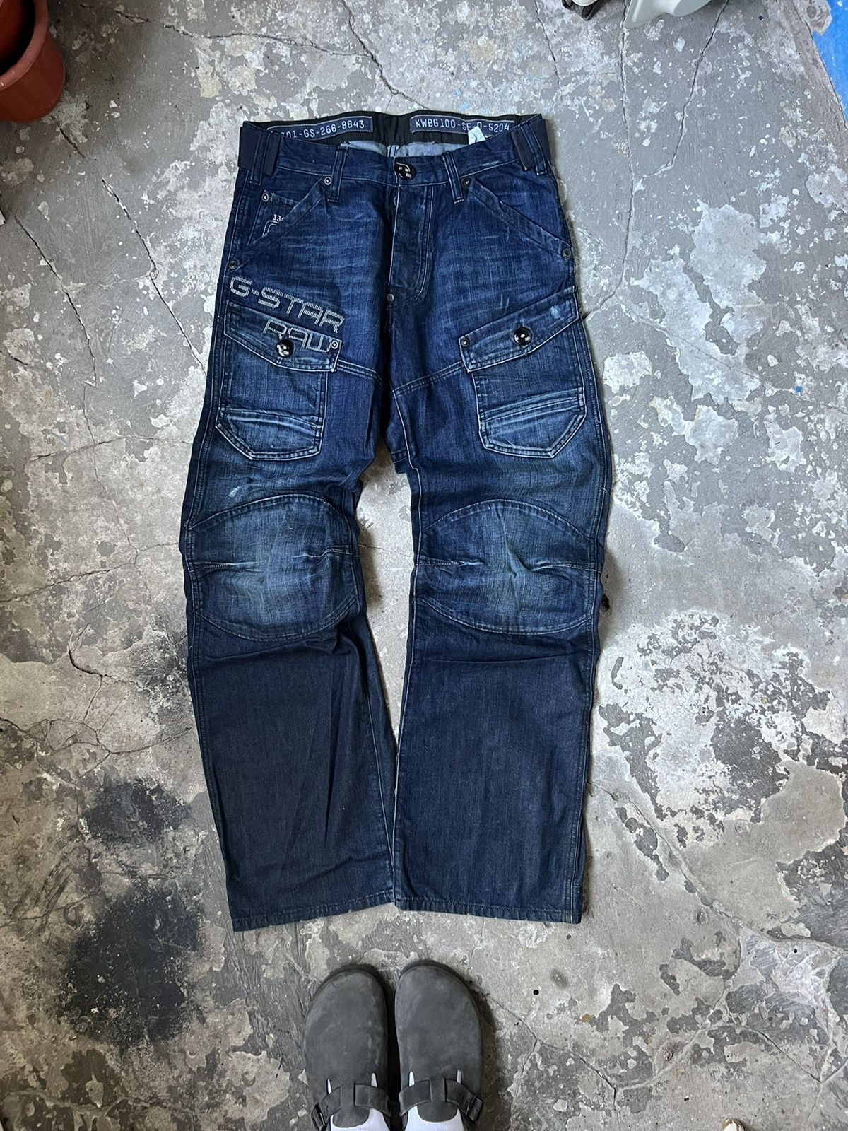 G-Star Vintage G-Star Raw Jeans Cargo Blue Size US 30 / EU 46 - 1 Thumbnail