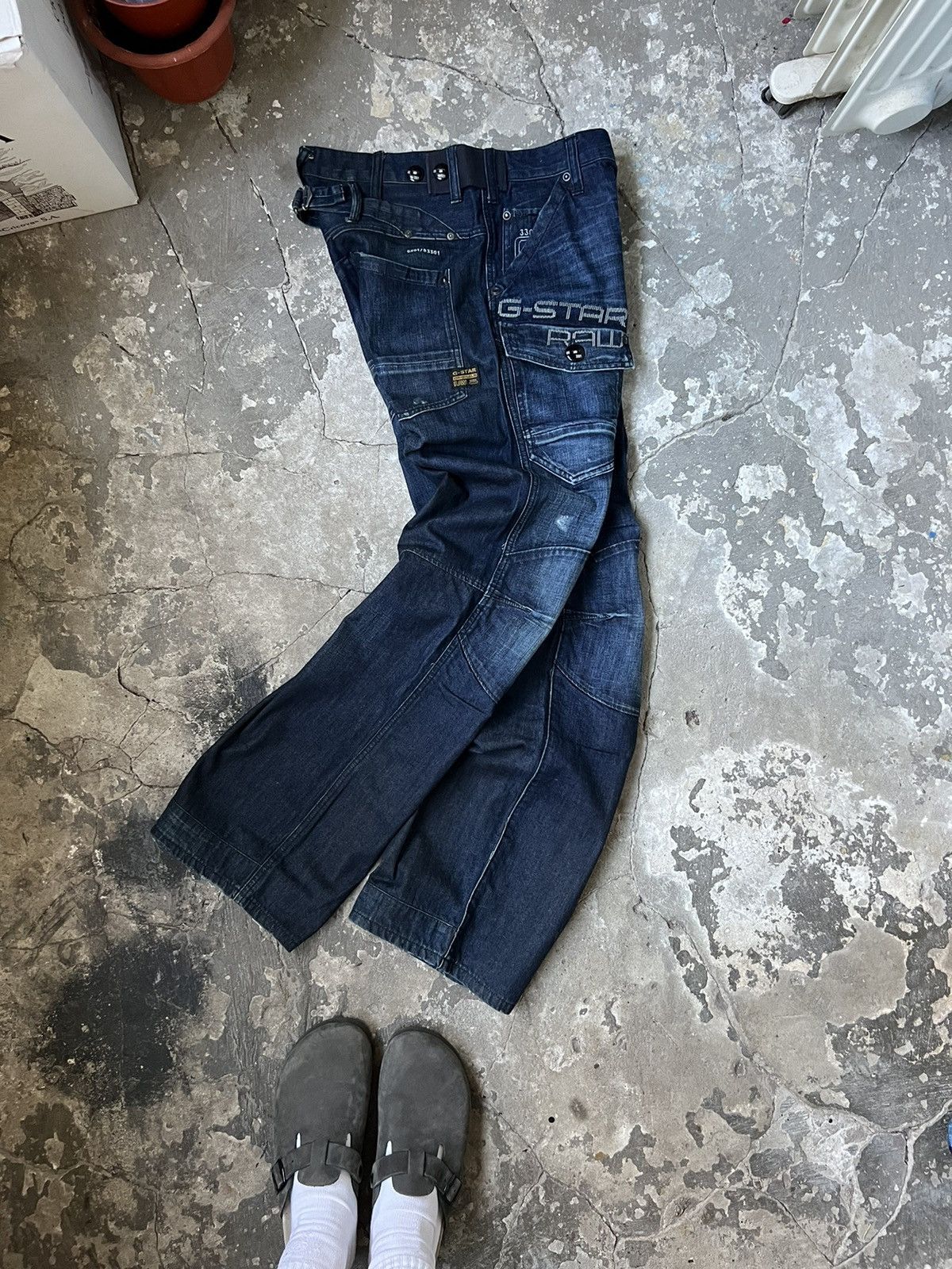 G-Star Vintage G-Star Raw Jeans Cargo Blue Size US 30 / EU 46 - 2 Thumbnail