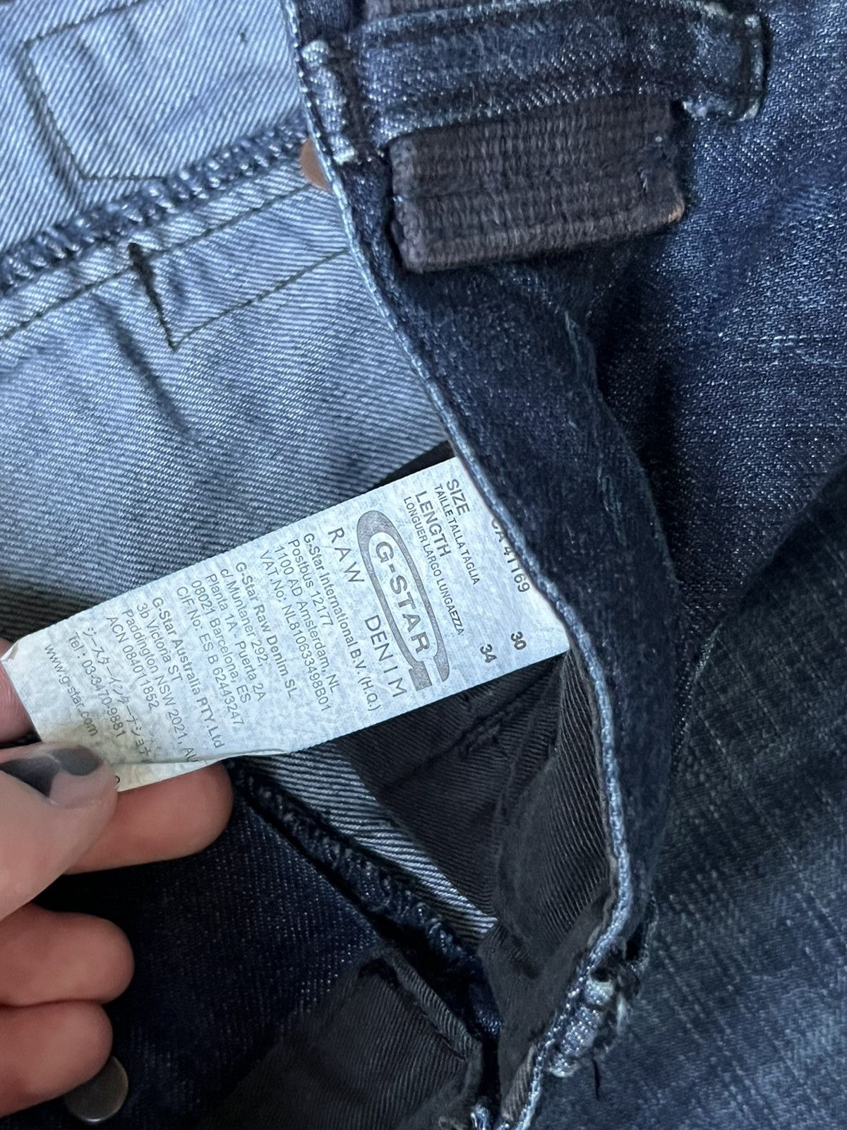 G-Star Vintage G-Star Raw Jeans Cargo Blue Size US 30 / EU 46 - 6 Thumbnail