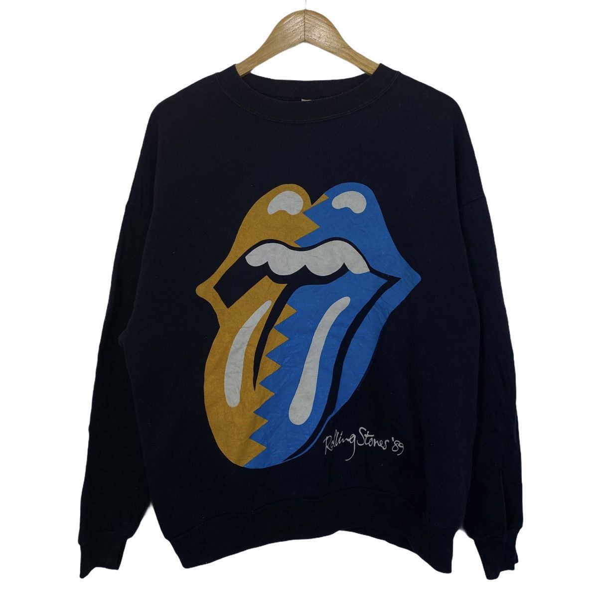 Vtg ROLLING STONES 89 North America Tour Sweatshirt Sweater