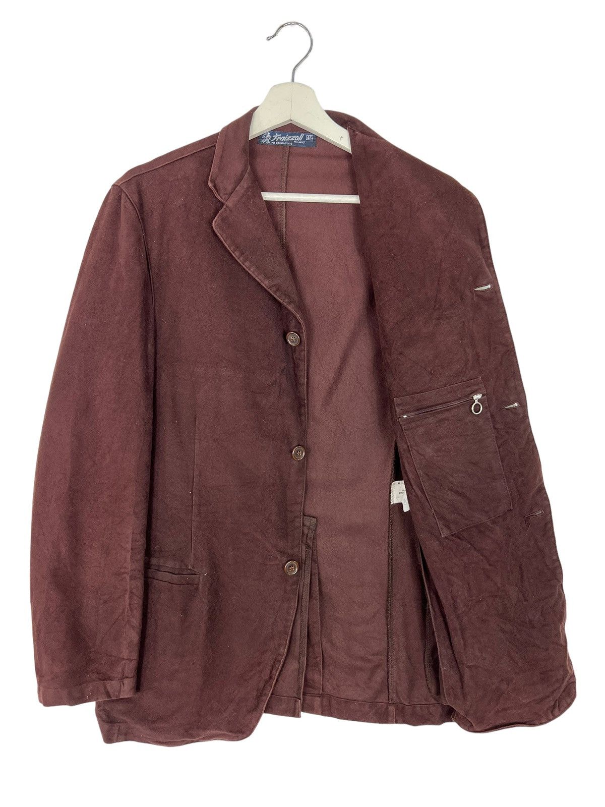 Vintage 💥 ITALIAN WORKER FRAIZZOLI CHORE JACKET MADE IN ITALY Size US S / EU 44-46 / 1 - 6 Thumbnail