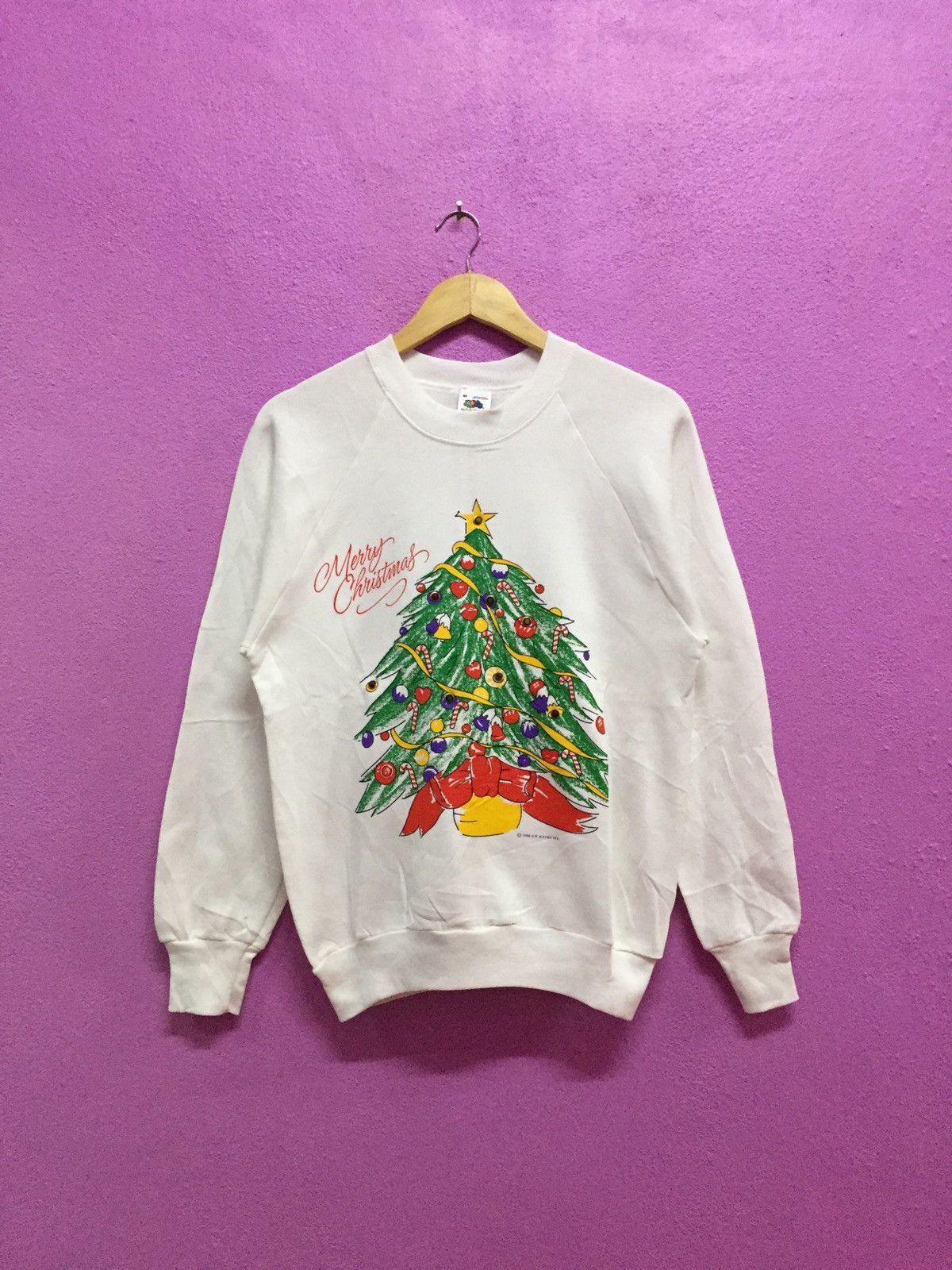 Fruit Of The Loom Vintage 90’s Merry Christmas Sweatshirts Size M Size US M / EU 48-50 / 2 - 1 Thumbnail