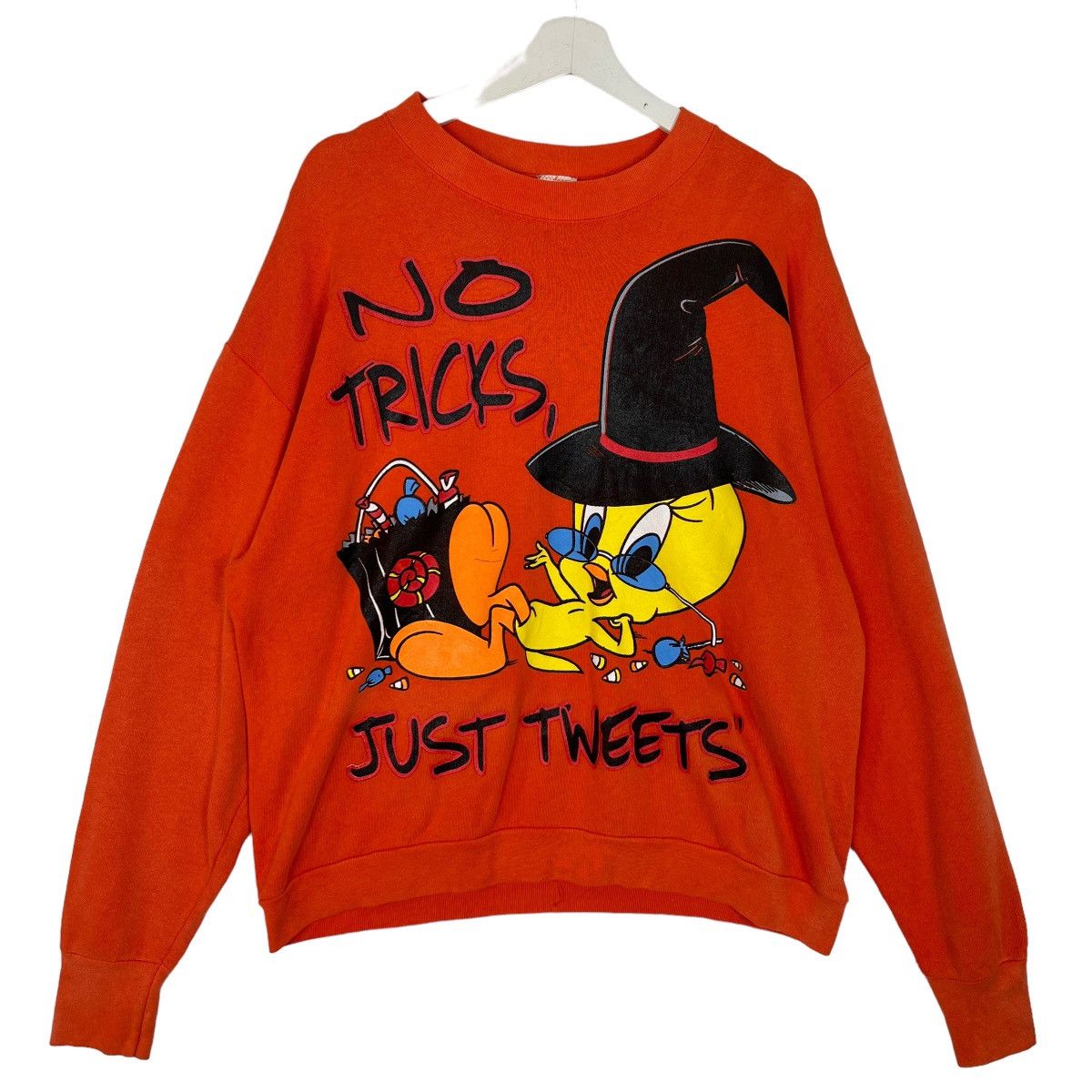 Vintage 💥 VINTAGE LOONEY TUNES NO TRICK'S SWEATSHIRT Size US M / EU 48-50 / 2 - 1 Thumbnail