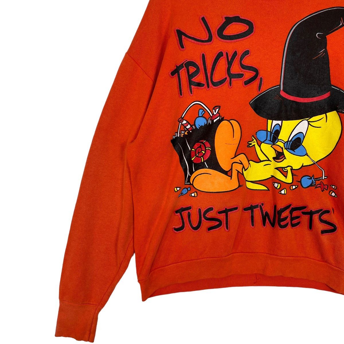 Vintage 💥 VINTAGE LOONEY TUNES NO TRICK'S SWEATSHIRT Size US M / EU 48-50 / 2 - 2 Thumbnail