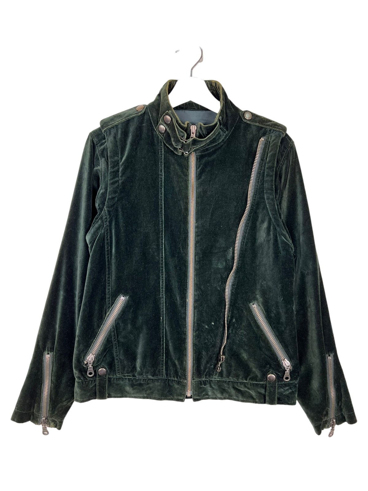 Designer × Japanese Brand 💥 VELVET POWER THE PEOPLE ZIPPER JACKET Size US M / EU 48-50 / 2 - 5 Thumbnail