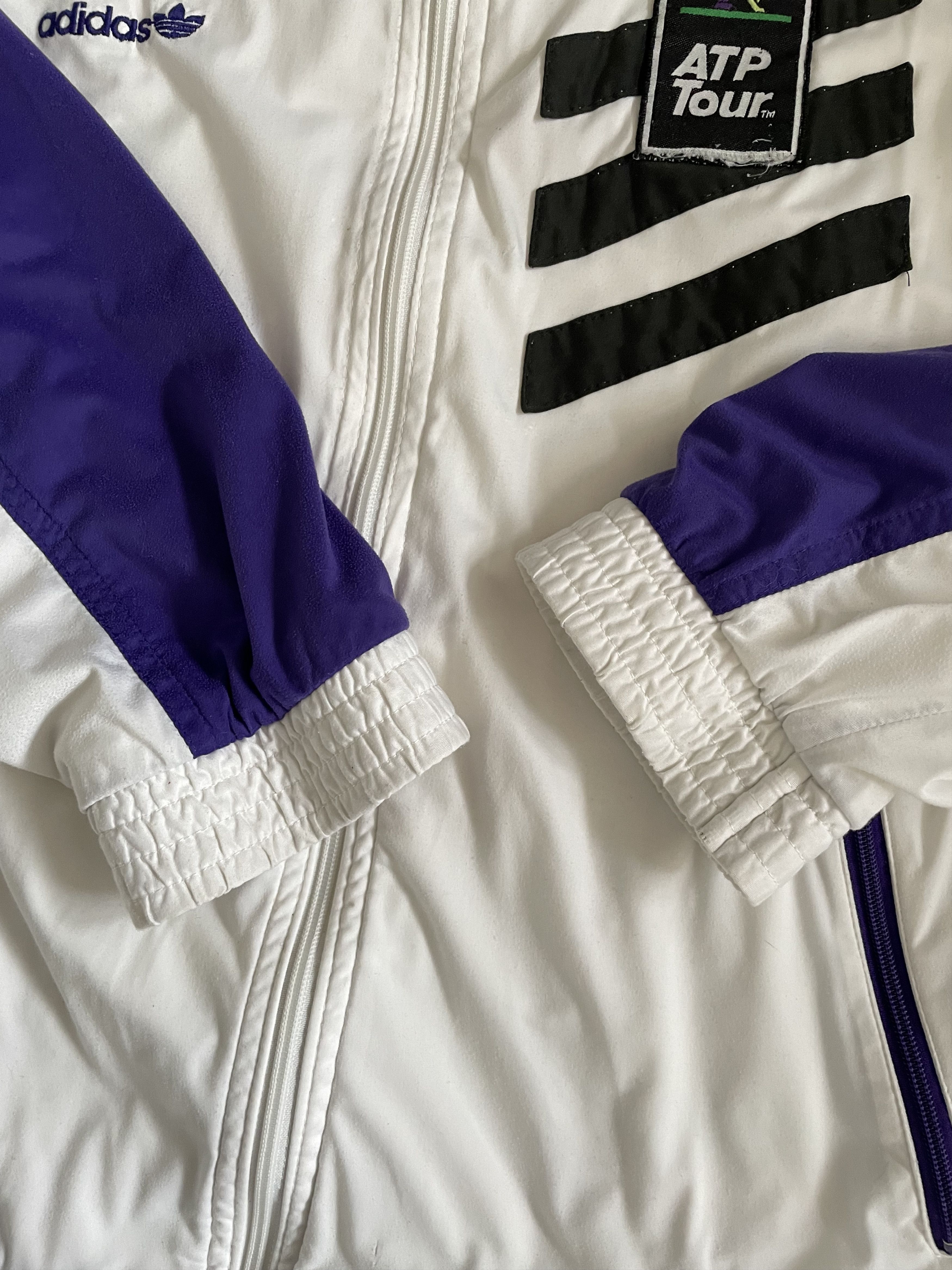 Adidas × Vintage Vintage 90s Adidas ATP Tour Jacket Sweatshirt Zip Rare Y2k Size US M / EU 48-50 / 2 - 6 Thumbnail