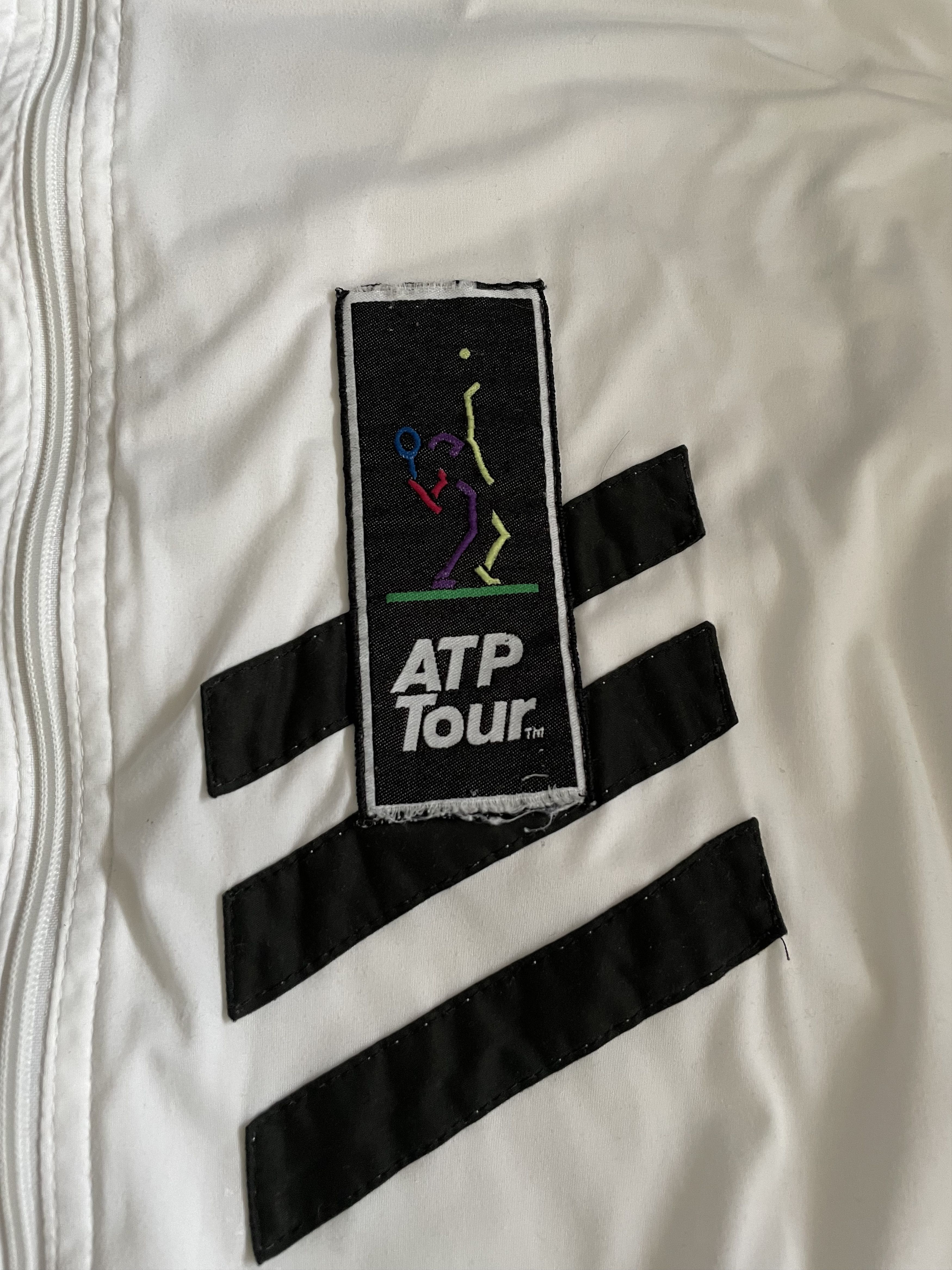 Adidas × Vintage Vintage 90s Adidas ATP Tour Jacket Sweatshirt Zip Rare Y2k Size US M / EU 48-50 / 2 - 4 Thumbnail