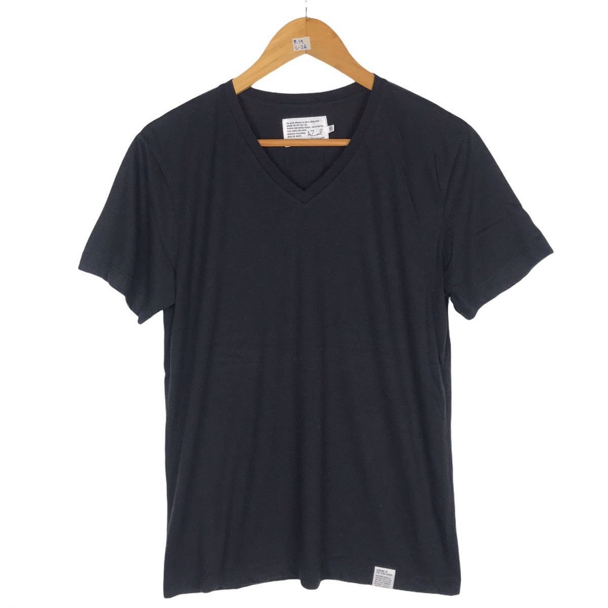 Japanese Brand Azul By Moussy V-neck Plain Tees Size US M / EU 48-50 / 2 - 1 Thumbnail