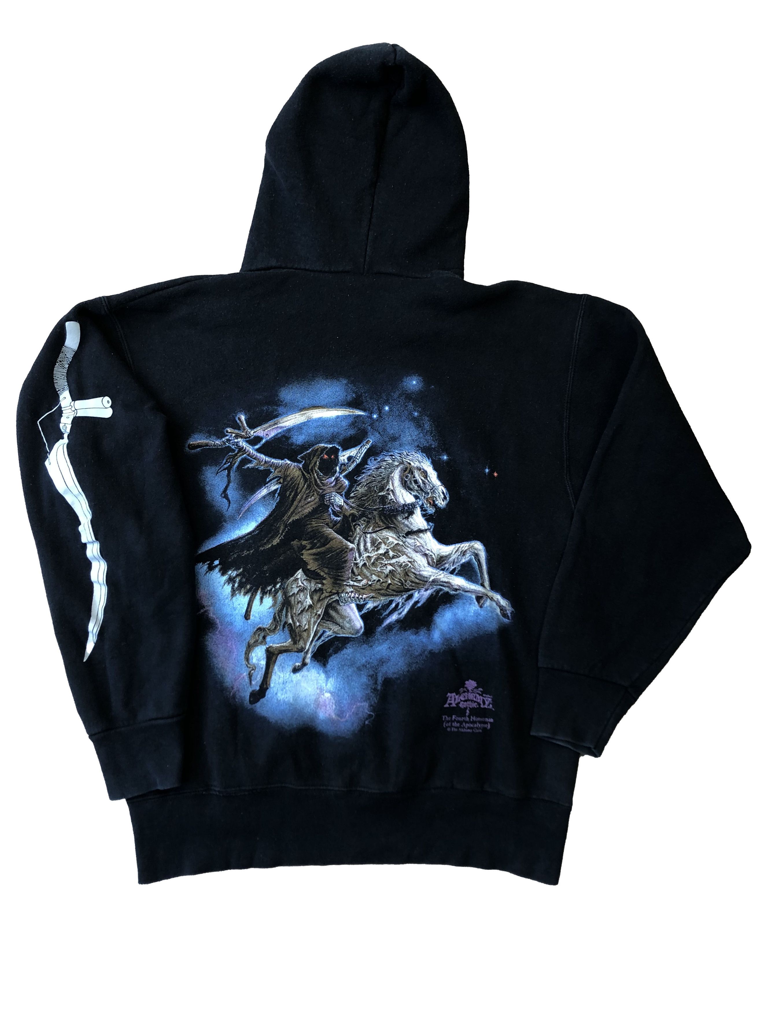 Alchemy Equipment × Vintage Vintage Alchemy Gothic The Fourth Horseman Hoodie Y2K Size US L / EU 52-54 / 3 - 1 Thumbnail