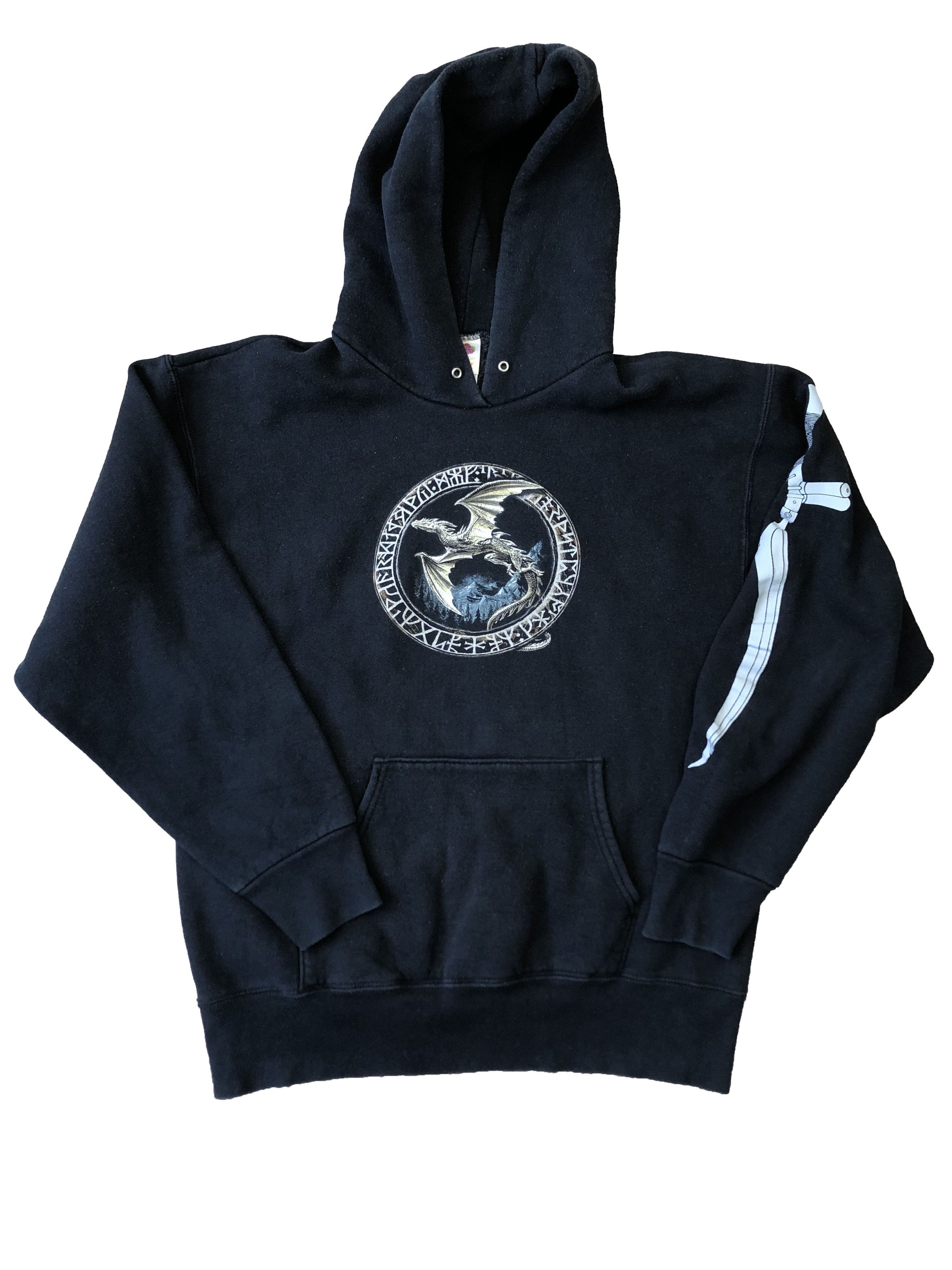 Alchemy Equipment × Vintage Vintage Alchemy Gothic The Fourth Horseman Hoodie Y2K Size US L / EU 52-54 / 3 - 2 Thumbnail