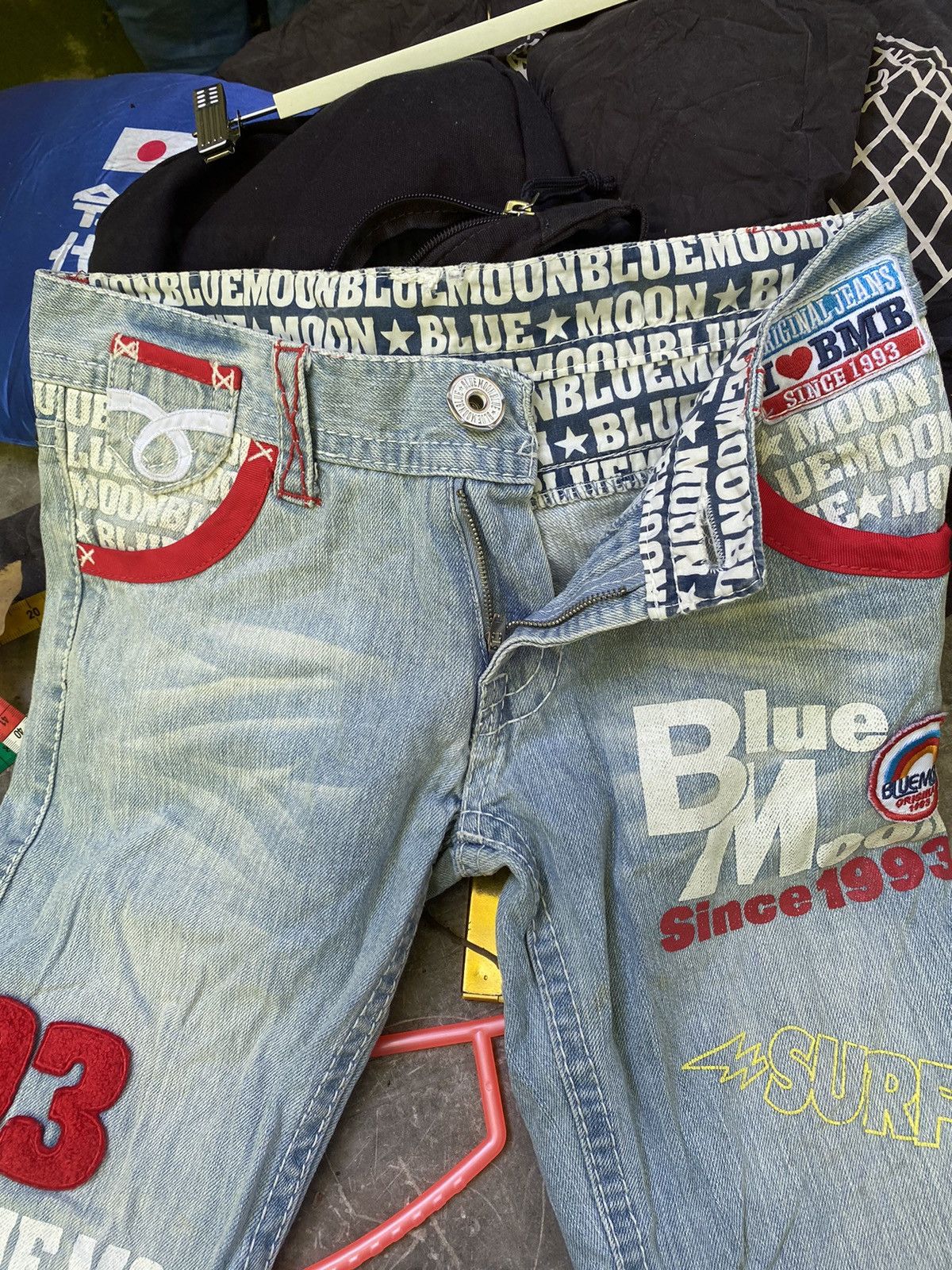 Designer × Japanese Brand × Vintage VINTAGE BLUE MOON JEANS Size 27" / US 4 / IT 40 - 6 Thumbnail
