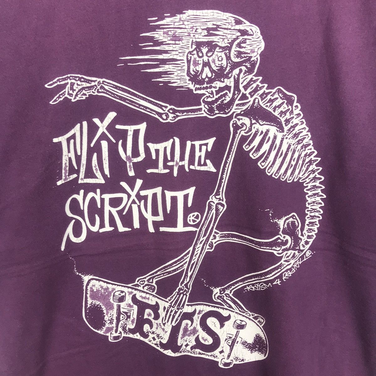 Vintage Flip The Script Skateboarding T Shirt Size US M / EU 48-50 / 2 - 4 Thumbnail