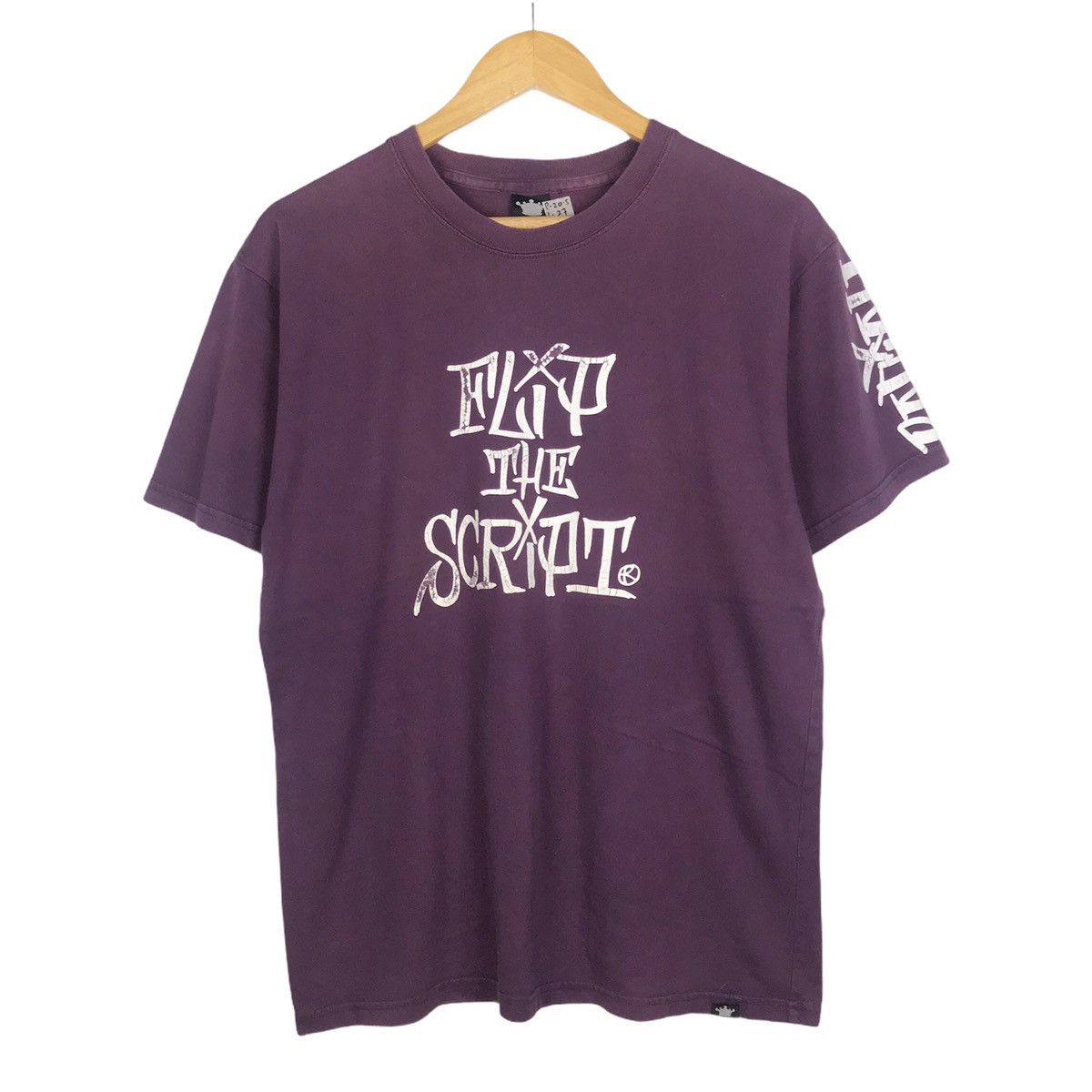Vintage Flip The Script Skateboarding T Shirt Size US M / EU 48-50 / 2 - 2 Thumbnail