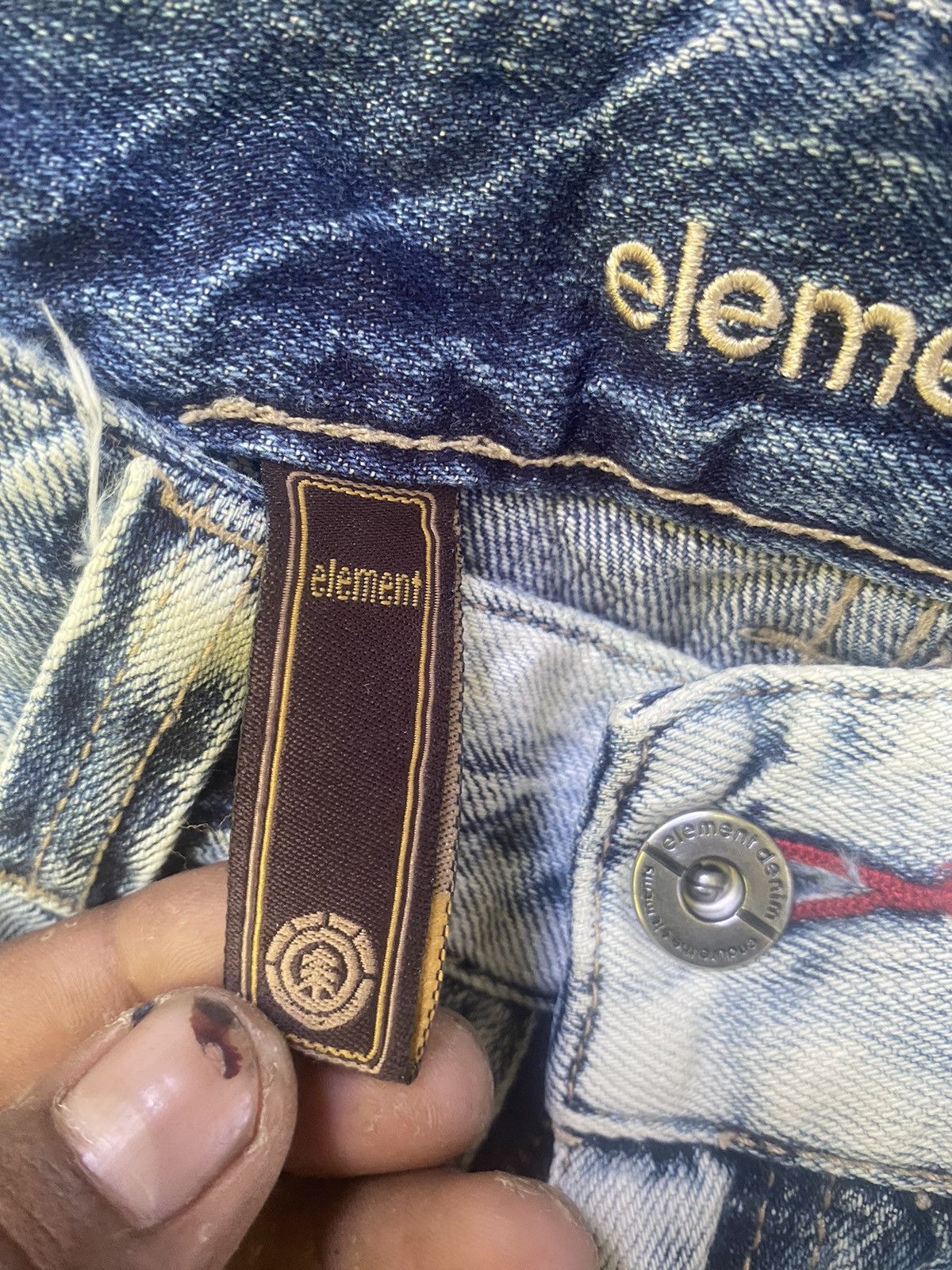 Element × Japanese Brand × Vintage VINTAGE ELEMENT FLARE JEANS Size 28" / US 6 / IT 42 - 7 Thumbnail