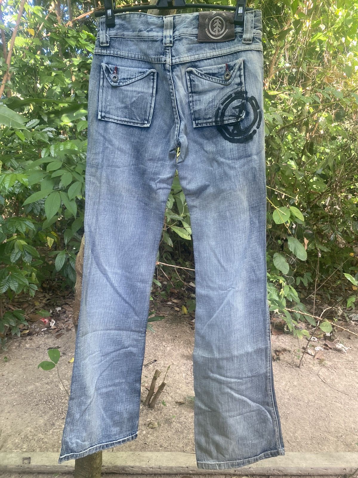 Element × Japanese Brand × Vintage VINTAGE ELEMENT FLARE JEANS Size 28" / US 6 / IT 42 - 2 Thumbnail