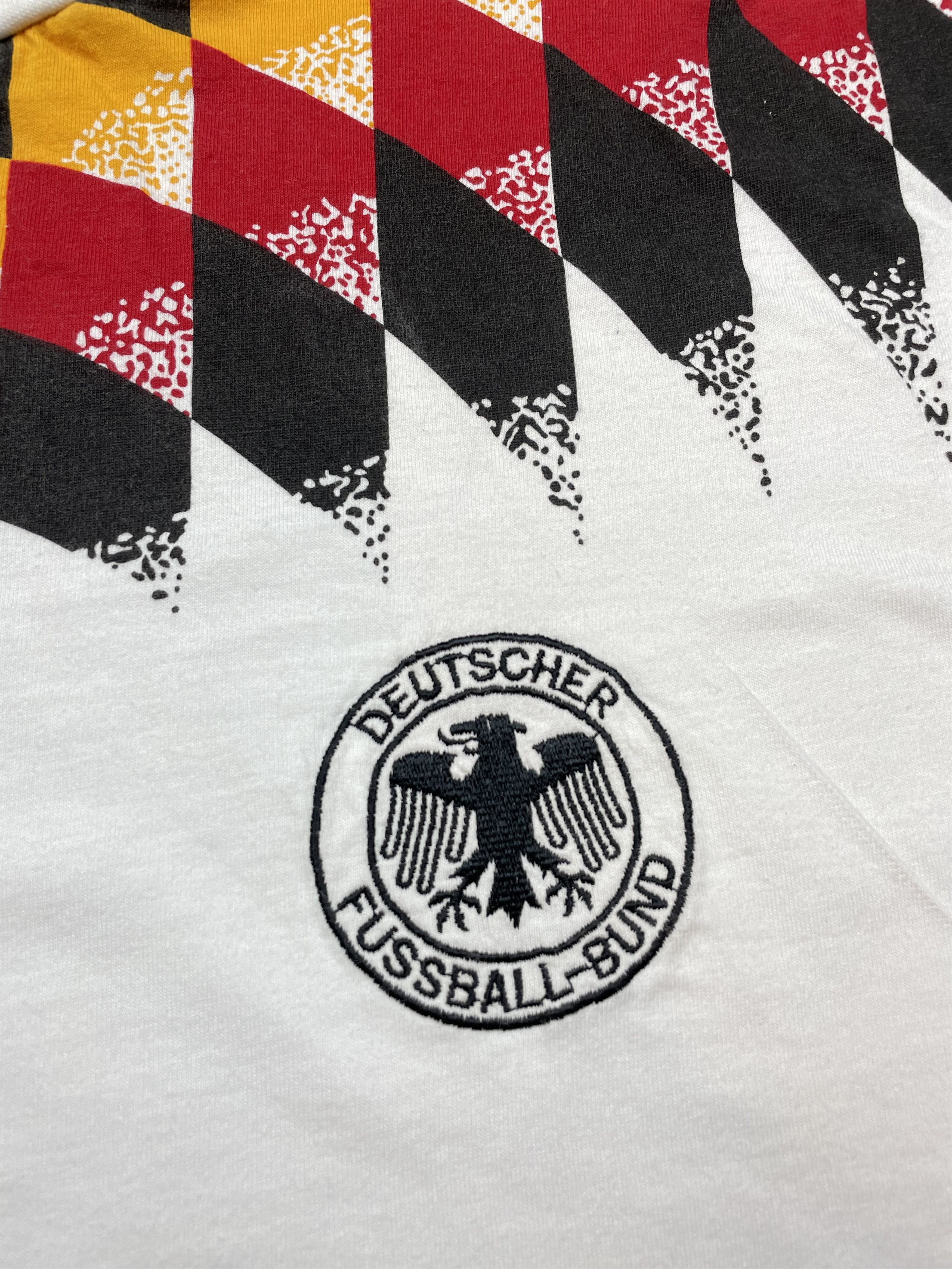 Adidas × Vintage Vintage 90's Germany Adidas Shirt Football Tee Train Hype Size US L / EU 52-54 / 3 - 4 Thumbnail