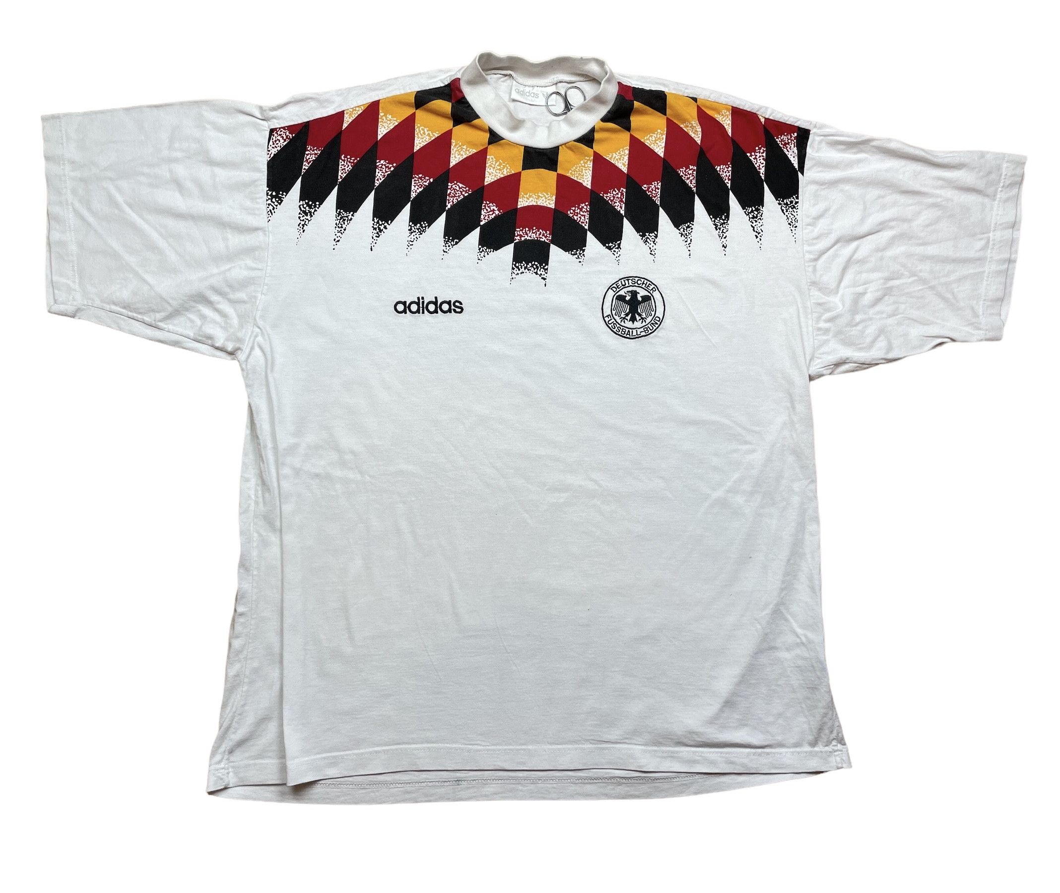 Vintage 90's Germany Adidas Shirt Football Tee Train Hype