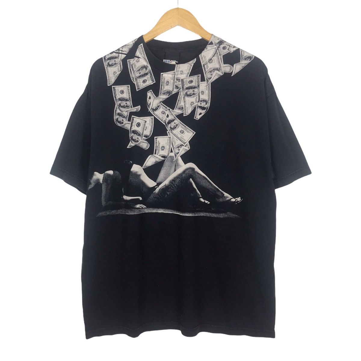 No Fear Vintage 90s No Fear Money Girl Over Print Tee Size US XL / EU 56 / 4 - 1 Thumbnail