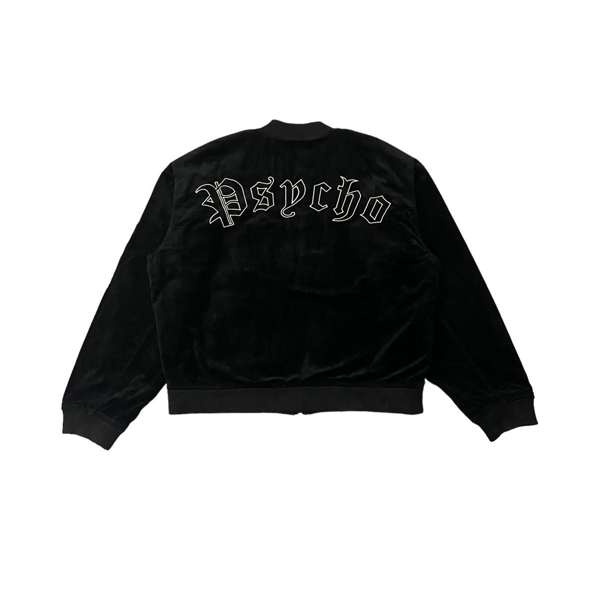 Japanese Brand Vintage Legenda Made Psycho Crazy Flight Bomber Jacket Size US L / EU 52-54 / 3 - 1 Thumbnail