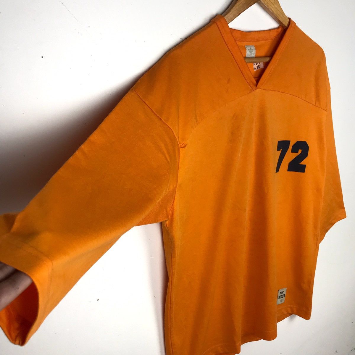 Adidas Vintage 90s Adidas Trefoil Raglan Size US L / EU 52-54 / 3 - 3 Thumbnail