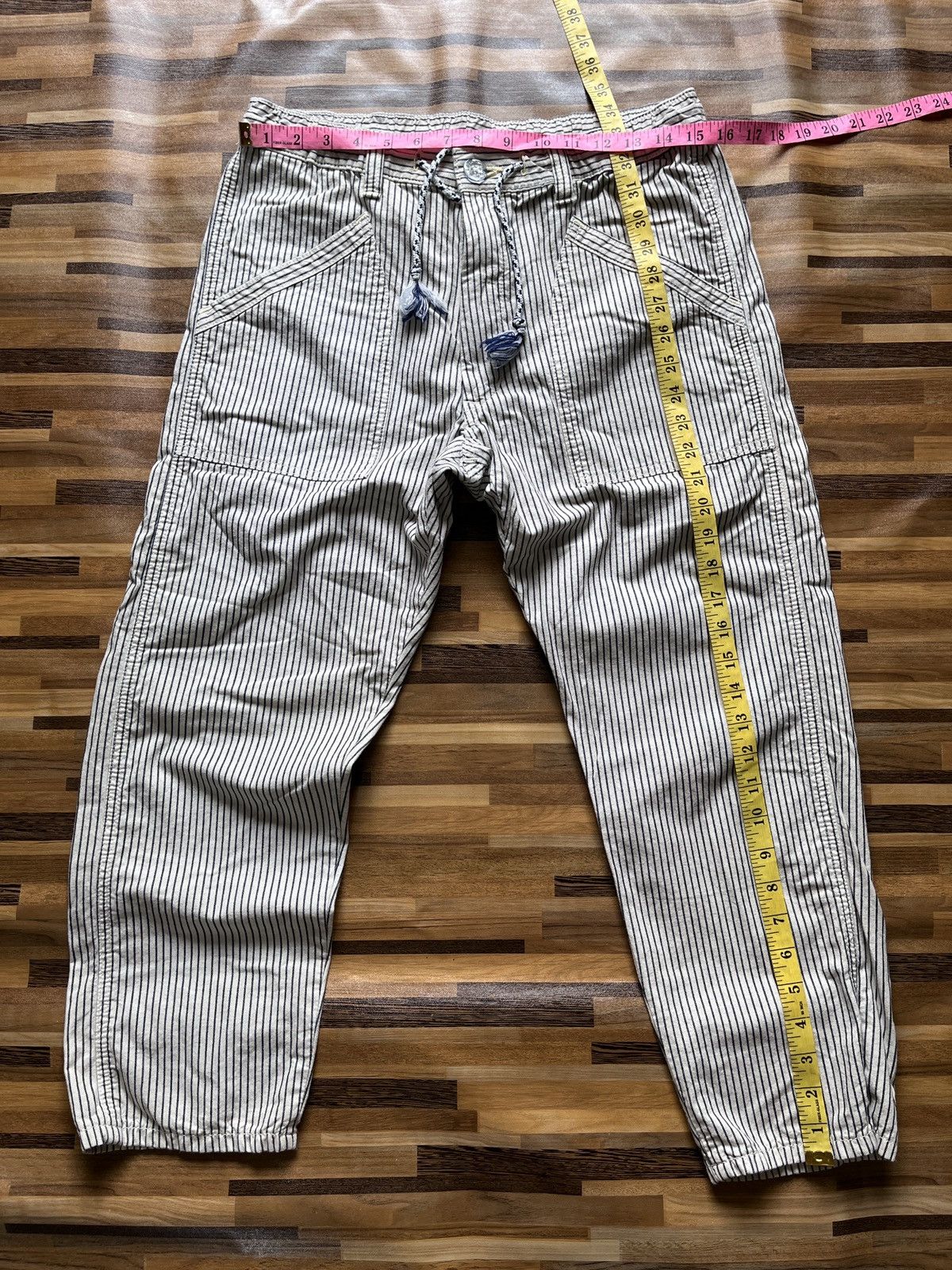 Lee × Vintage Vintage 80s Lee Hickory Casual Pants Size US 30 / EU 46 - 4 Thumbnail