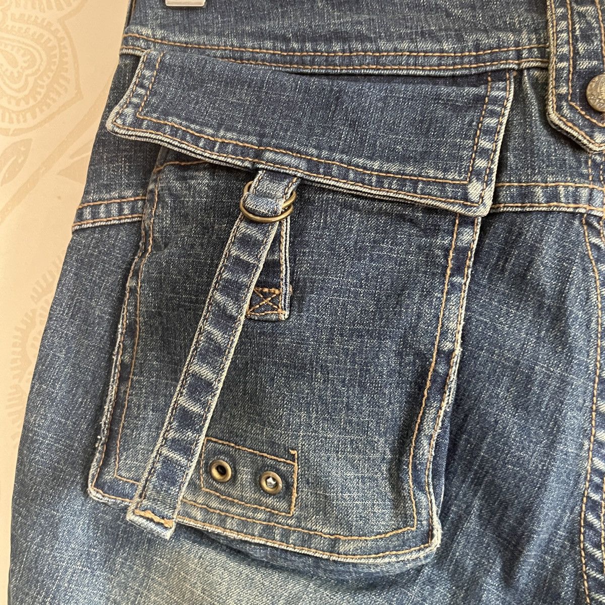 Japanese Brand × Vintage Vintage Flare Blue Flamingo Bush Pants Japan Size US 28 / EU 44 - 16 Thumbnail