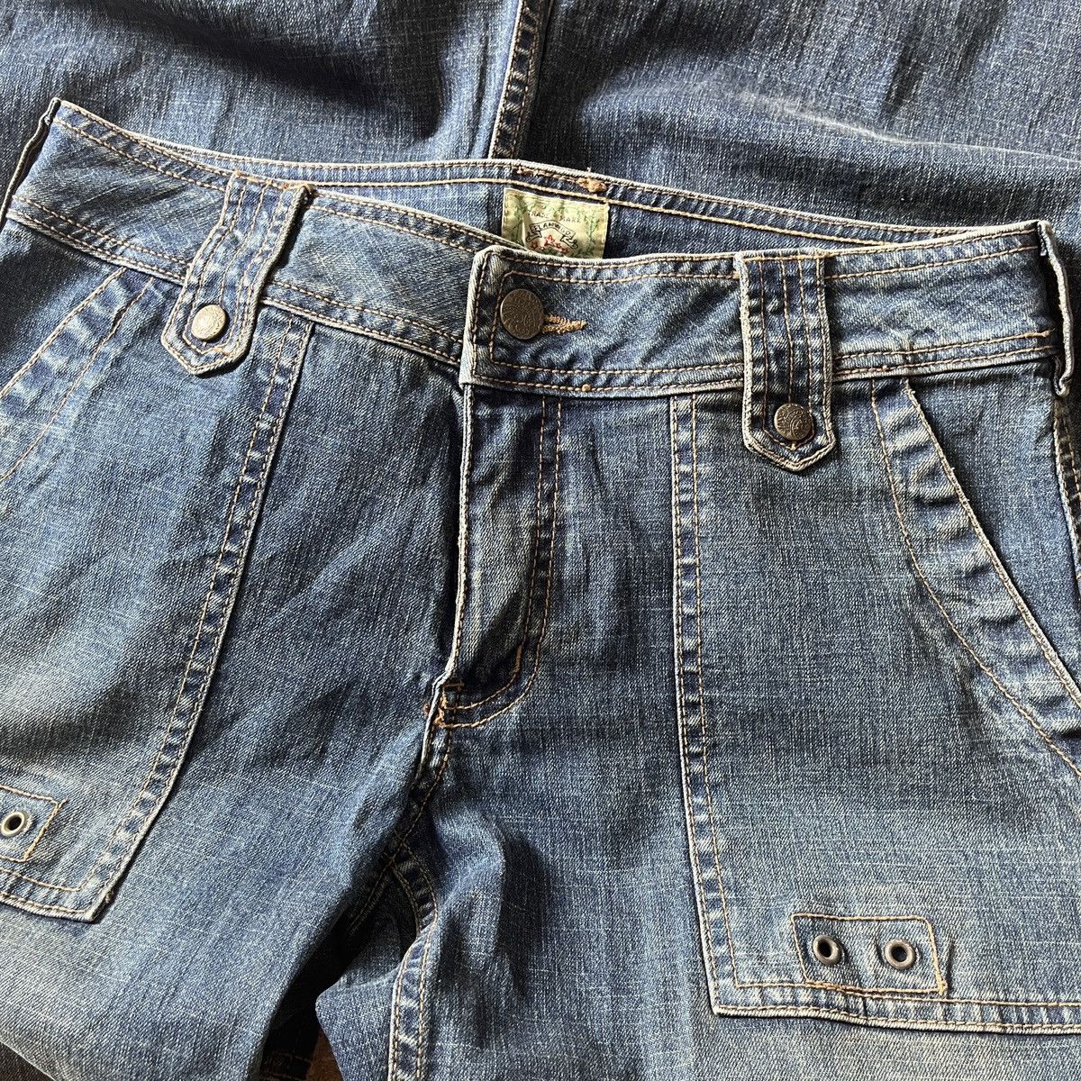 Japanese Brand × Vintage Vintage Flare Blue Flamingo Bush Pants Japan Size US 28 / EU 44 - 11 Thumbnail
