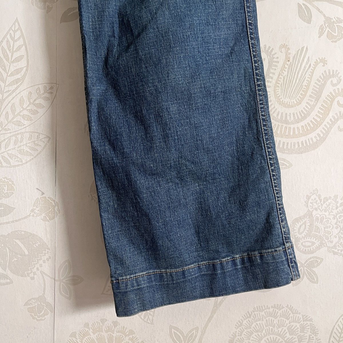 Japanese Brand × Vintage Vintage Flare Blue Flamingo Bush Pants Japan Size US 28 / EU 44 - 10 Thumbnail