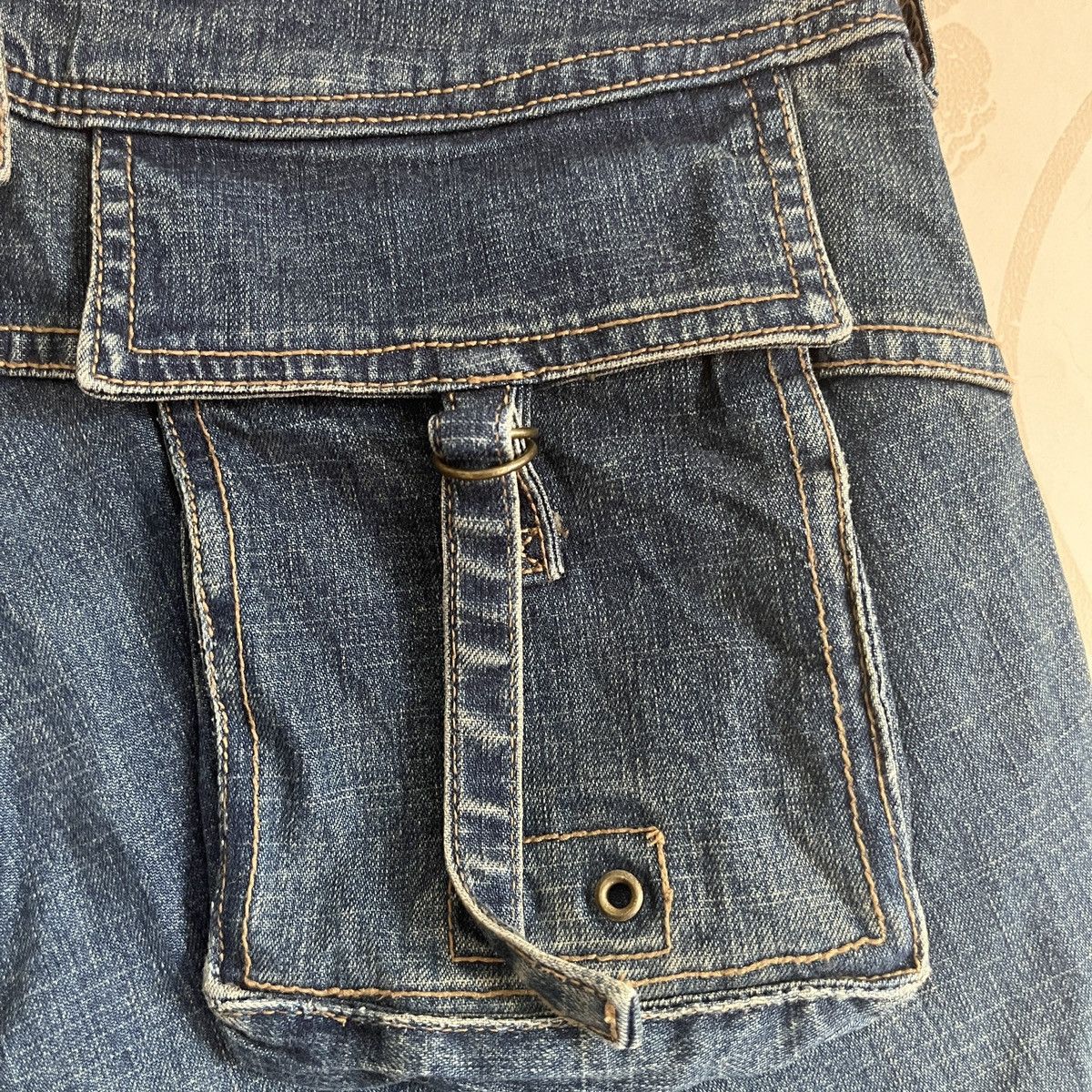 Japanese Brand × Vintage Vintage Flare Blue Flamingo Bush Pants Japan Size US 28 / EU 44 - 17 Thumbnail