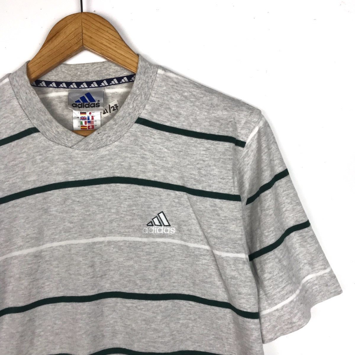 Adidas × Vintage Vintage 90s Adidas Equipment Stripe Size US L / EU 52-54 / 3 - 3 Thumbnail