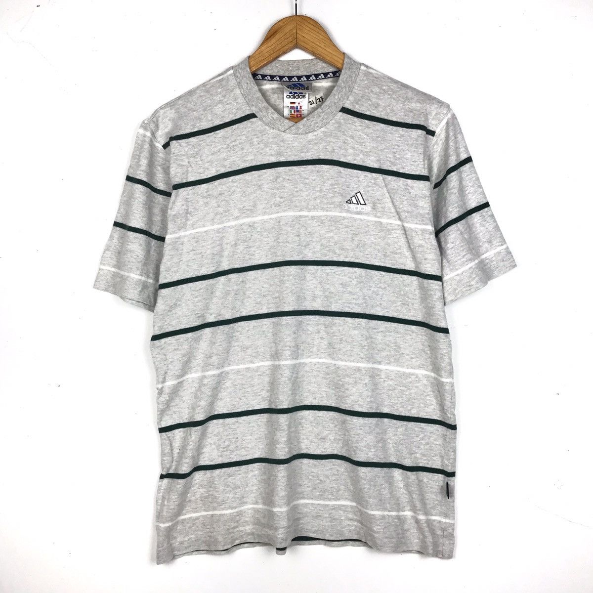Adidas × Vintage Vintage 90s Adidas Equipment Stripe Size US L / EU 52-54 / 3 - 1 Thumbnail
