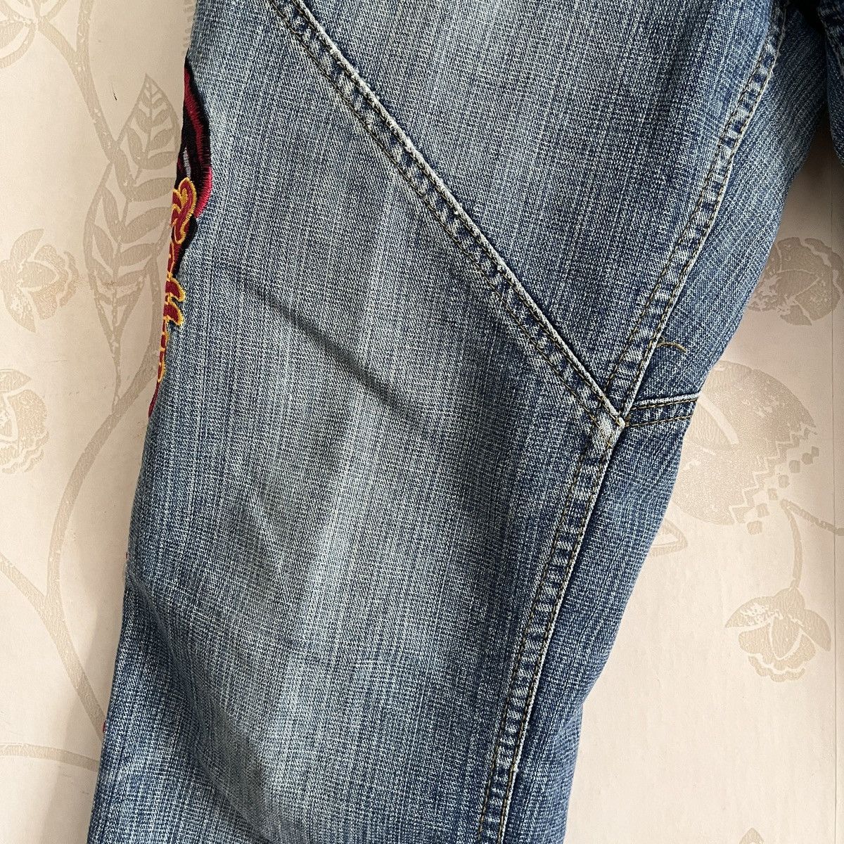 Vintage Vintage Biker Denim Tattoo Emroidery Patches Size US 30 / EU 46 - 7 Thumbnail