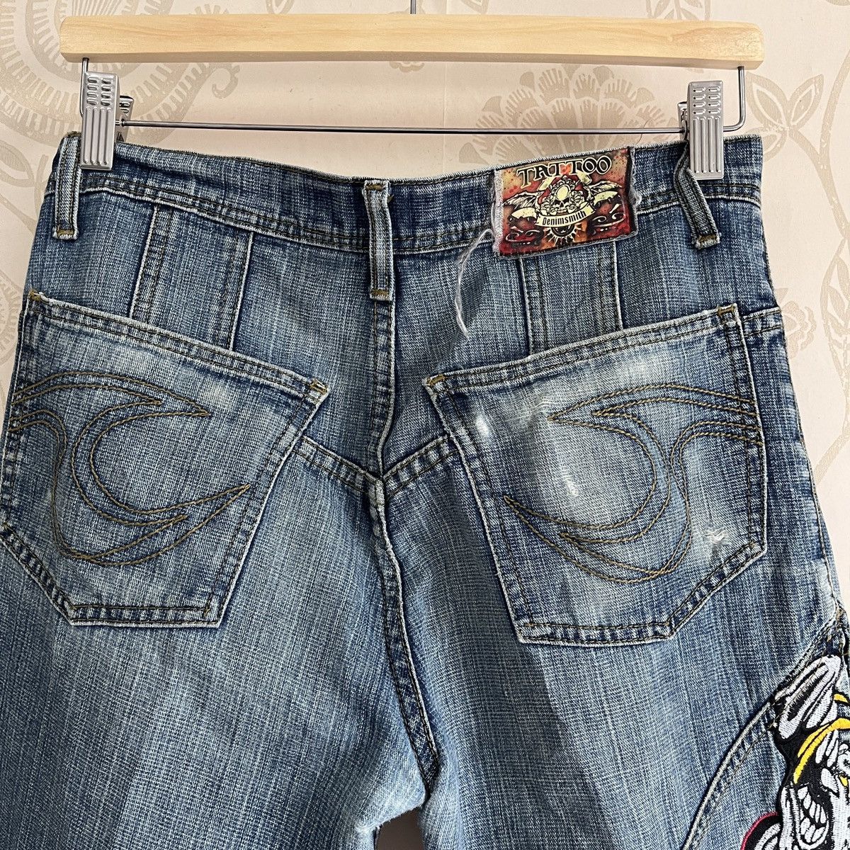 Vintage Vintage Biker Denim Tattoo Emroidery Patches Size US 30 / EU 46 - 21 Thumbnail