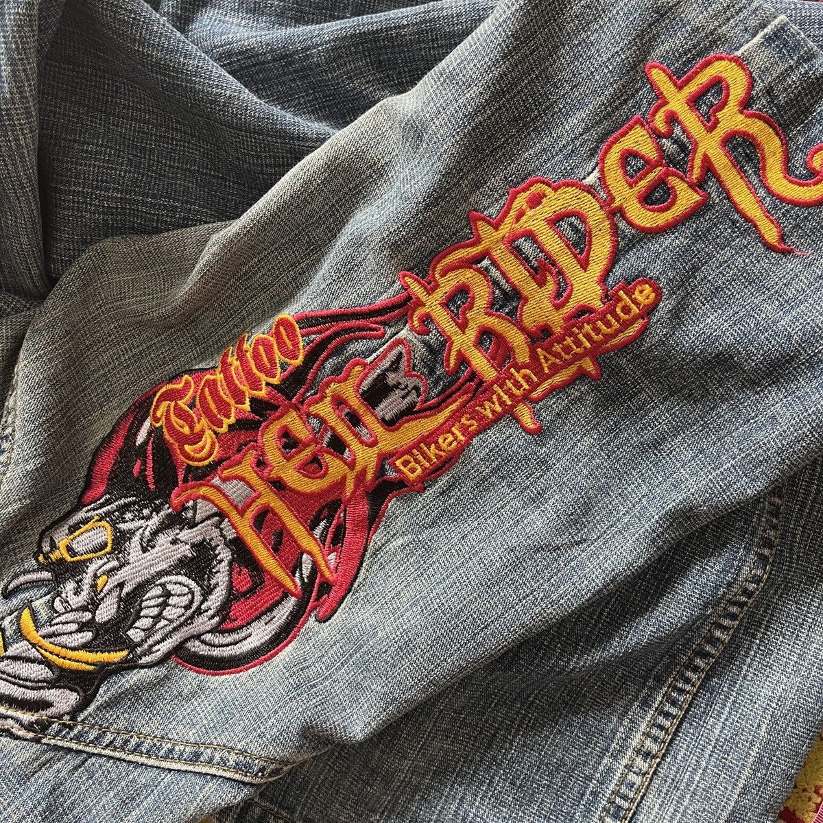 Vintage Vintage Biker Denim Tattoo Emroidery Patches Size US 30 / EU 46 - 19 Thumbnail