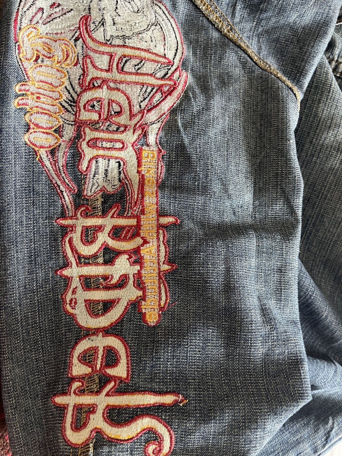 Vintage Vintage Biker Denim Tattoo Emroidery Patches Size US 30 / EU 46 - 20 Thumbnail