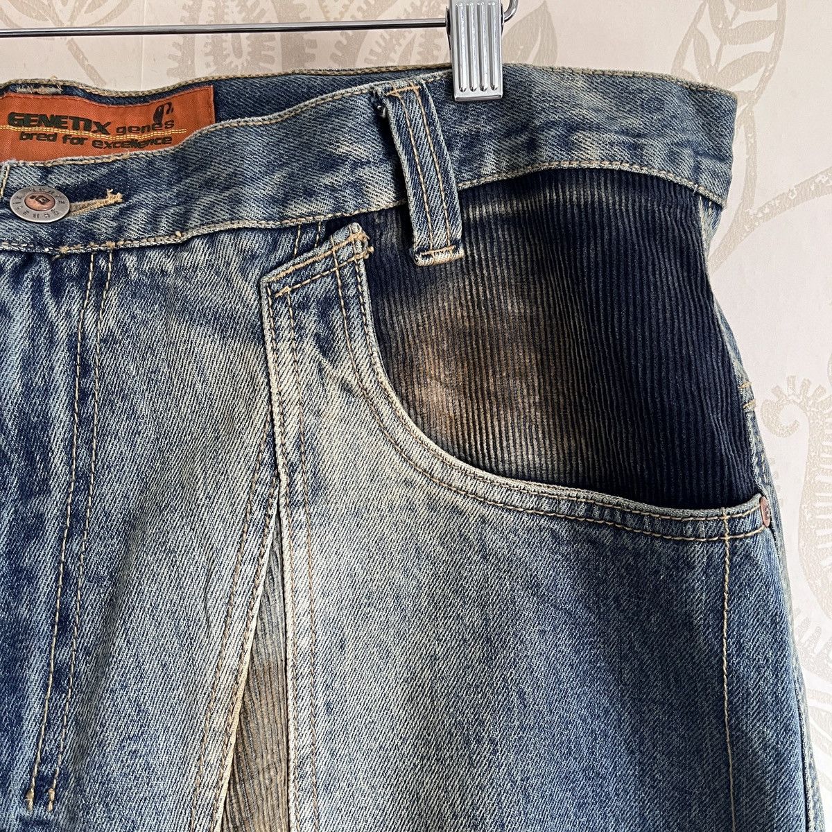Genetic Denim × Vintage Hysteric Genetix Denim G2 Genee Baggy Streetwear Size US 40 / EU 56 - 15 Thumbnail