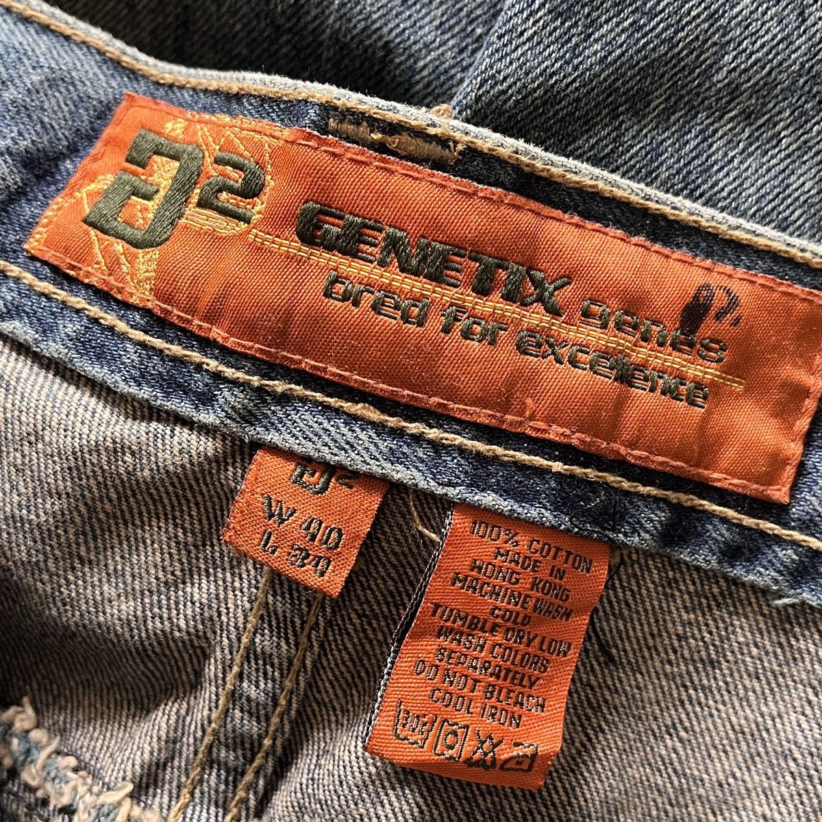 Genetic Denim × Vintage Hysteric Genetix Denim G2 Genee Baggy Streetwear Size US 40 / EU 56 - 5 Thumbnail