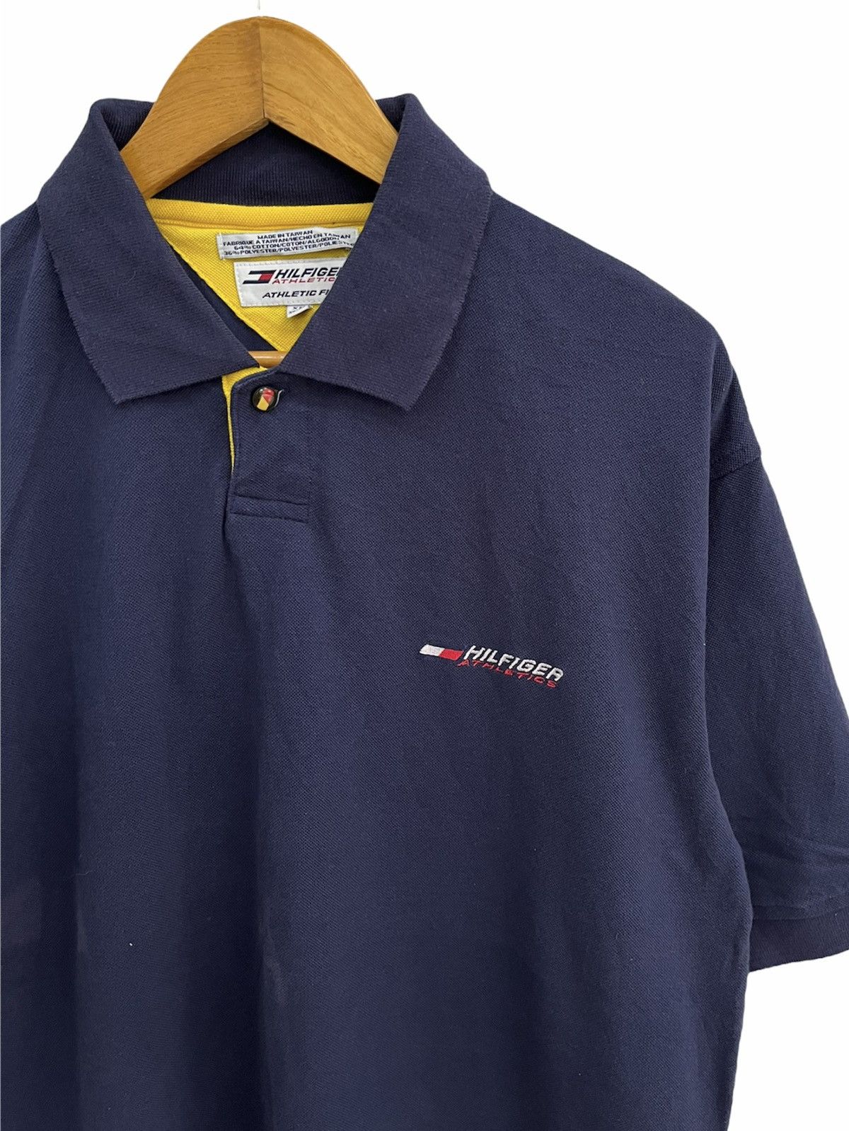 Tommy Hilfiger × Vintage Vintage Tommy Hilfiger Athletics Polos Size US XL / EU 56 / 4 - 3 Thumbnail