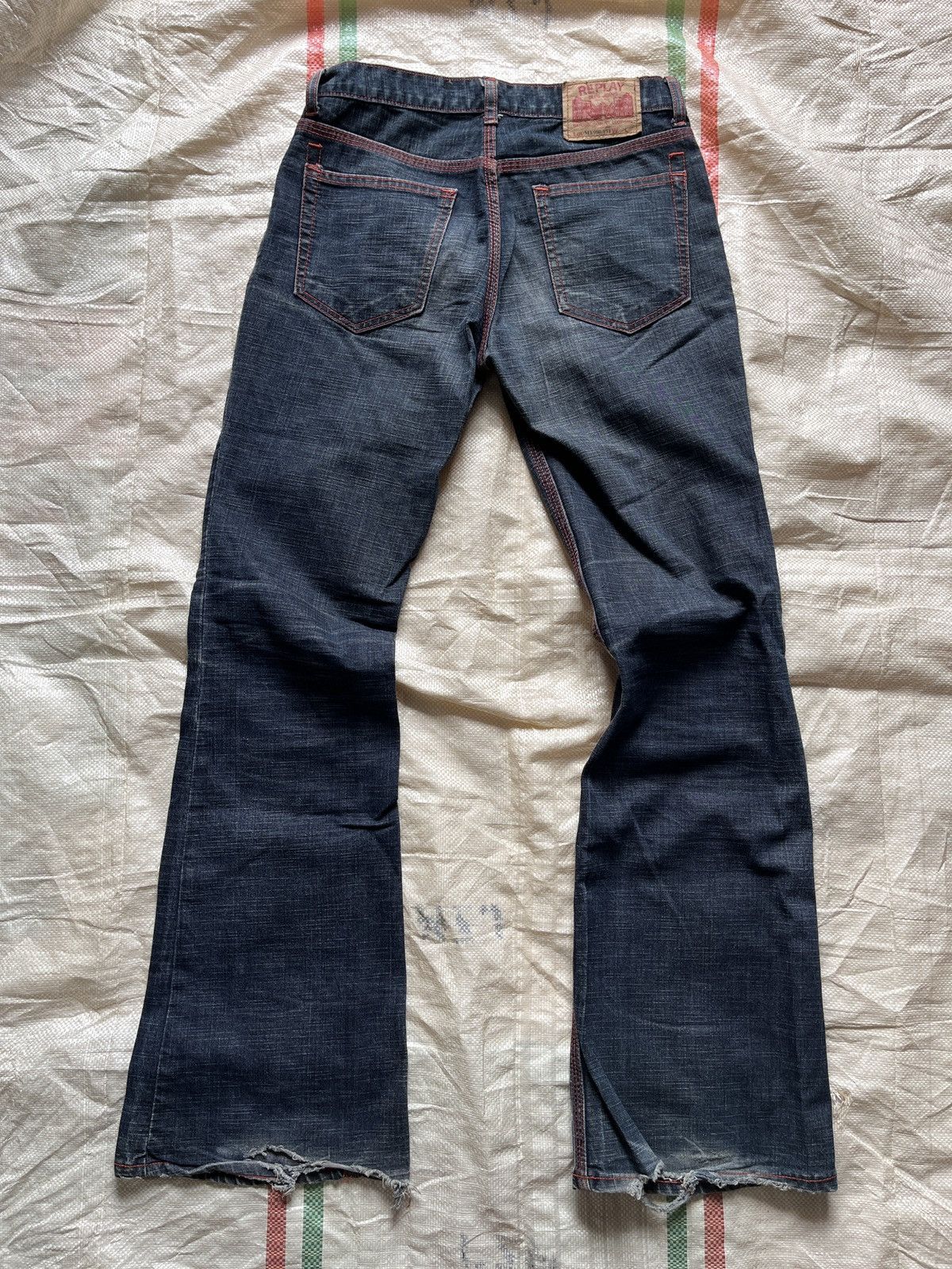 Replay × Vintage Flared Boot Cut Replay Denim Jeans Vintage Size US 28 / EU 44 - 17 Thumbnail