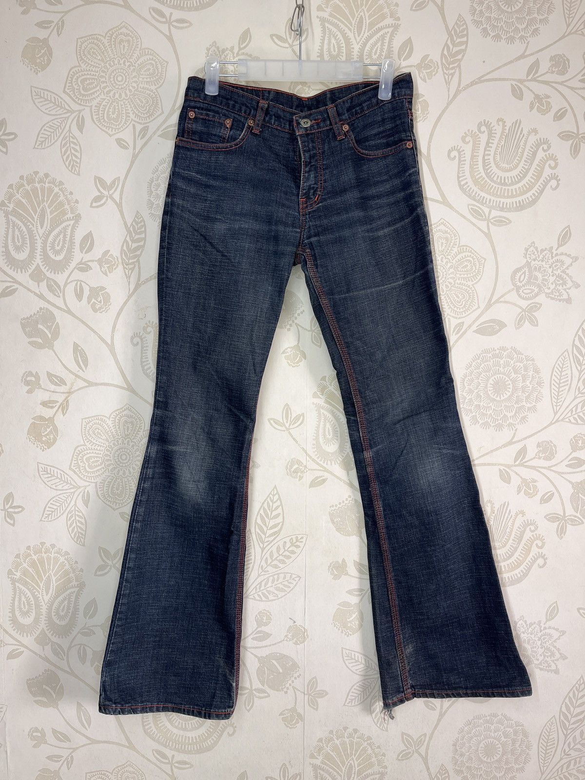 image of Flared Boot Cut Replay Denim Jeans Vintage in Navy, Men's (Size 28)