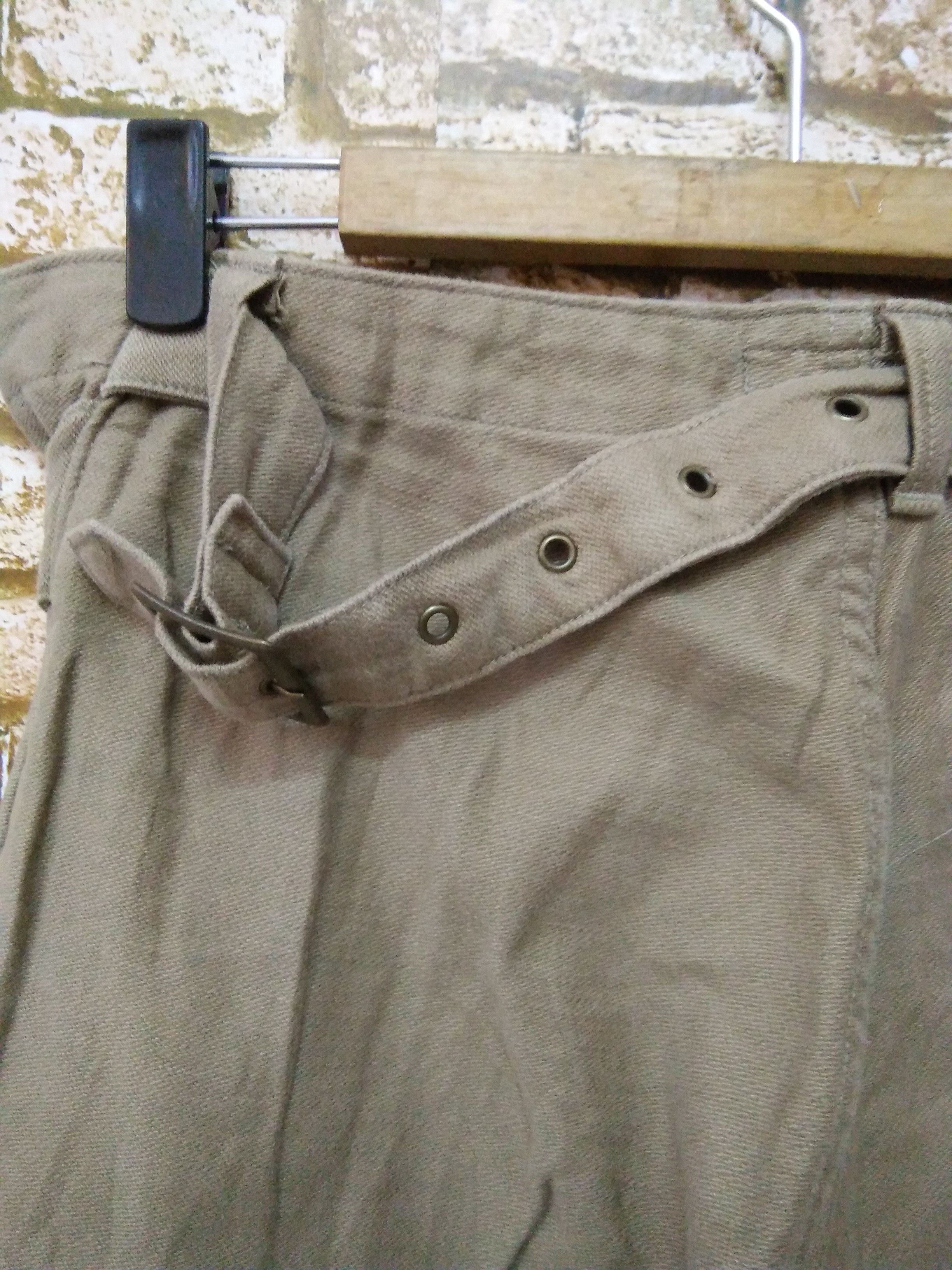 Japanese Brand JOHN BULL JAPAN BONDAGE PANT WITH DOUBLE BELT (A748) W35 Size US 35 - 3 Thumbnail